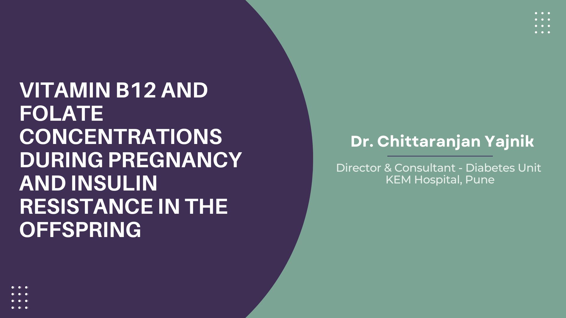 Vitamin B12 And Folate Concentrations During Pregnancy And Insulin Resistance In The Offspring: The Pune Maternal Nutrition Study