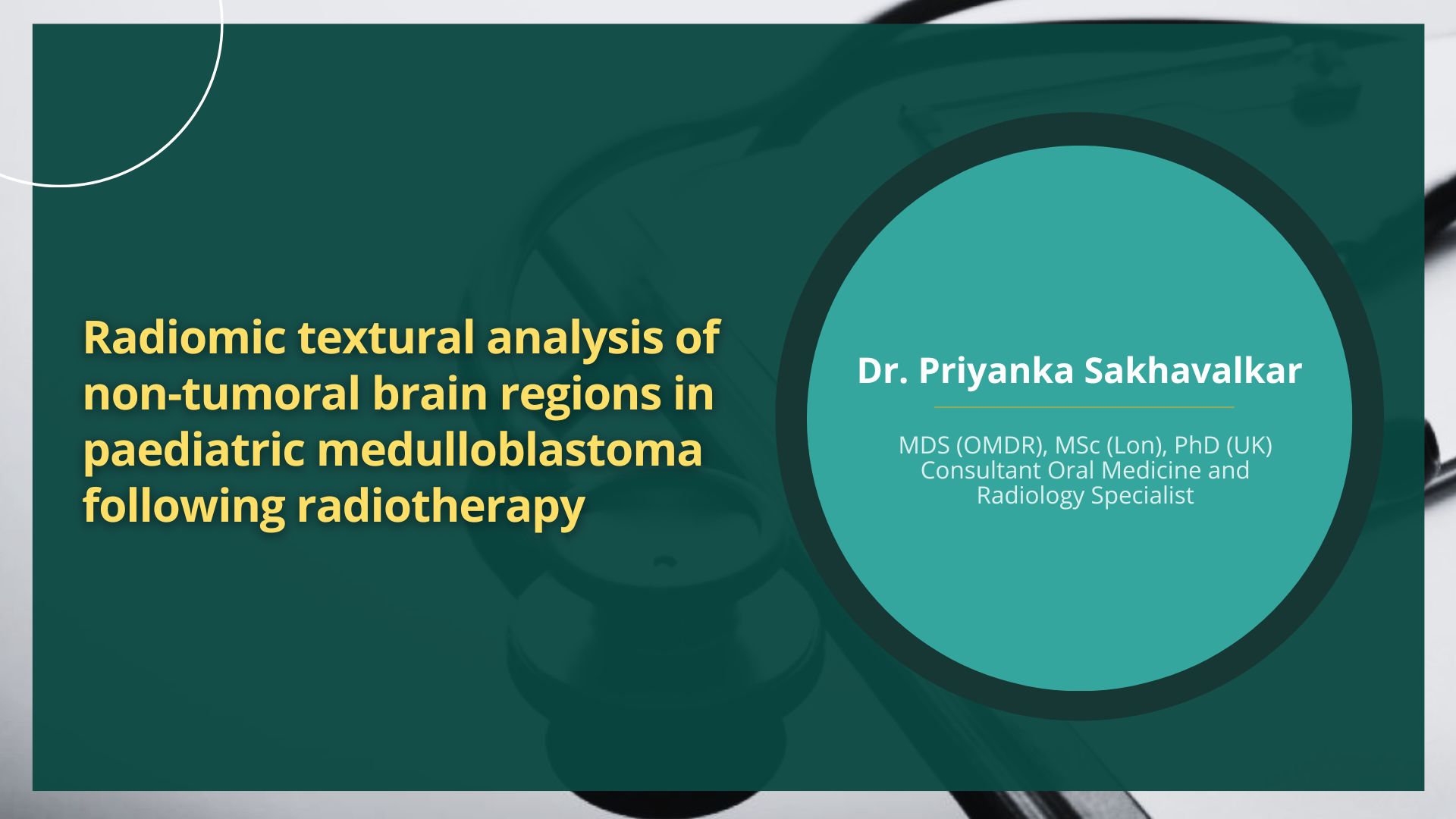 Radiomic Textural Analysis of Non-tumoral Brain Regions in Paediatric Medulloblastoma Following Radiotherapy