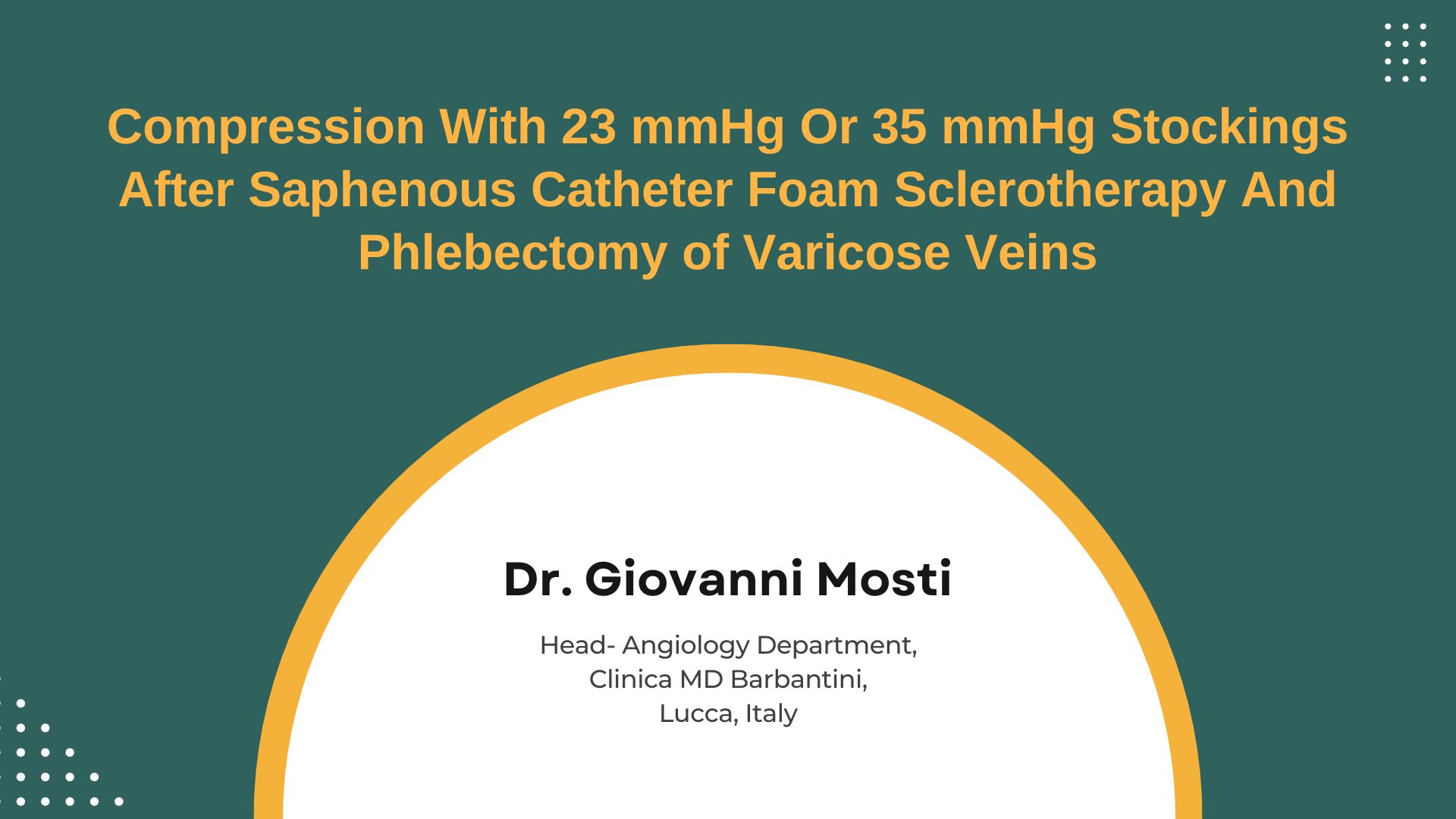 Compression Stocking Pressure Comparison after Varicose Vein Treatment