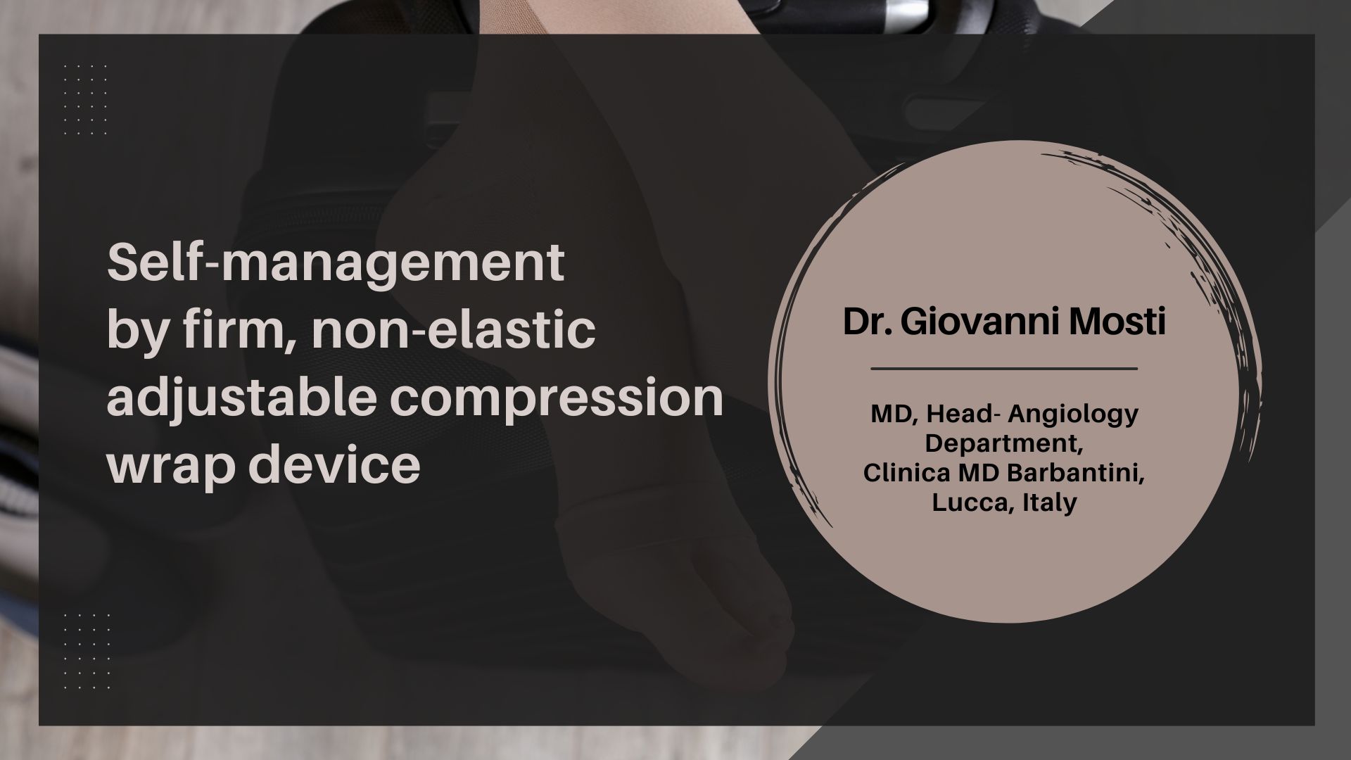 Self-management By Firm, Non-elastic Adjustable Compression Wrap Device