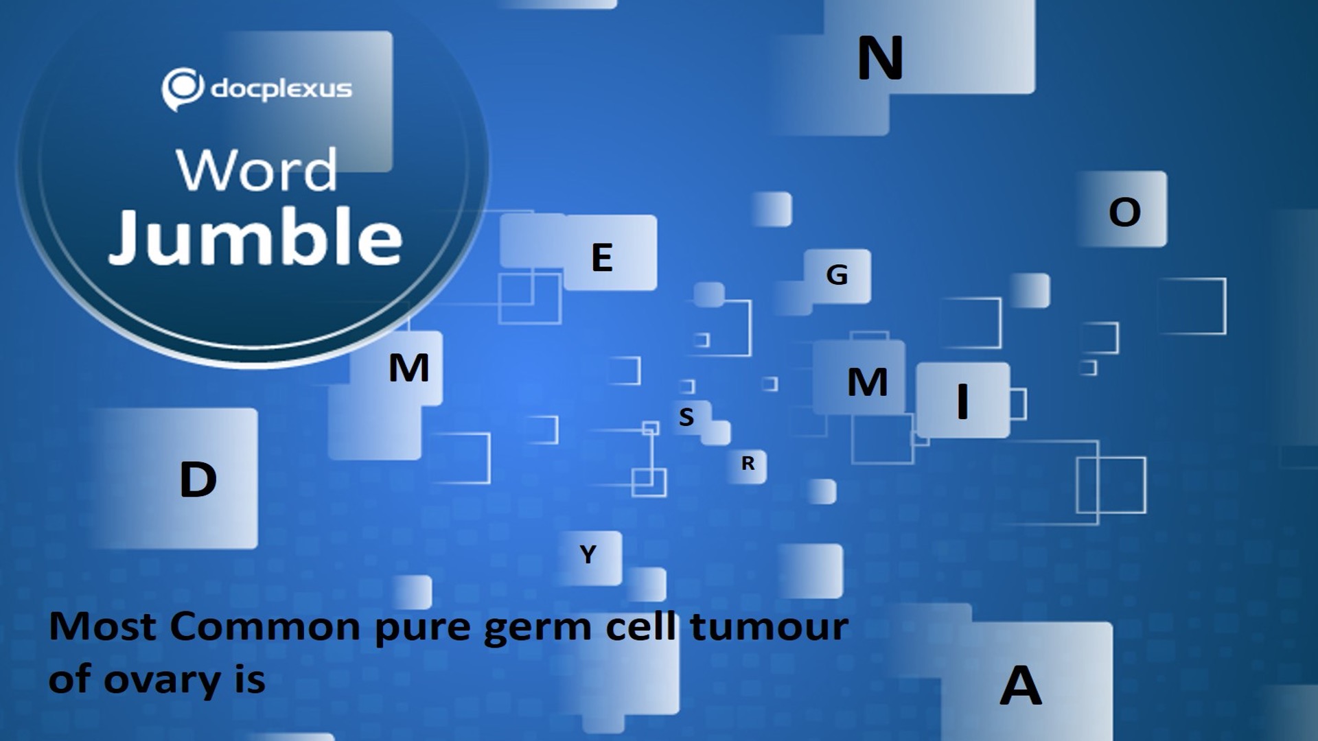 Common Pure Germ Cell Tumour of Ovary