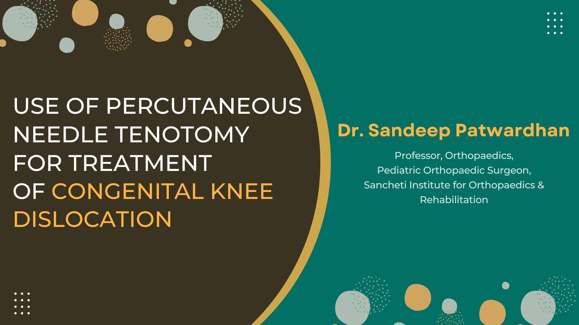 Use Of Percutaneous Needle Tenotomy For Treatment Of Congenital Knee Dislocation