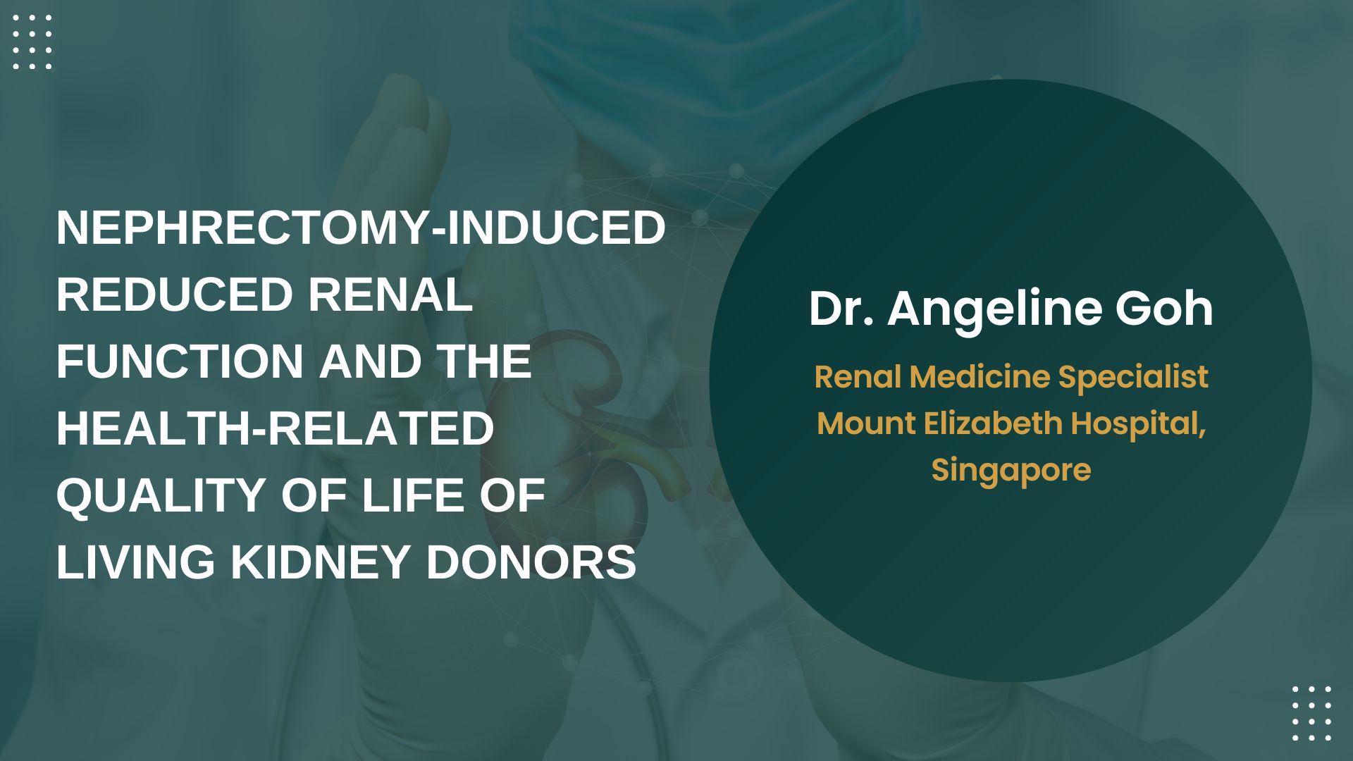 Nephrectomy-induced Reduced Renal Function And The Health-related Quality Of Life Of Living Kidney Donors