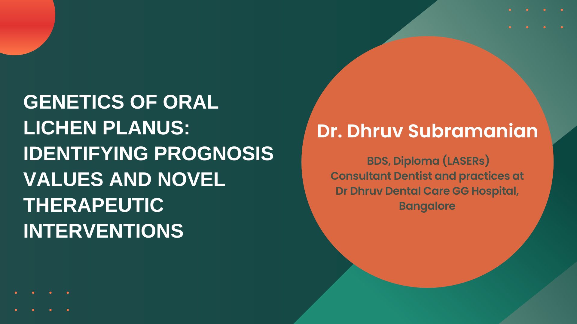 Genetics Of Oral Lichen Planus: Identifying Prognosis Values And Novel Therapeutic Interventions