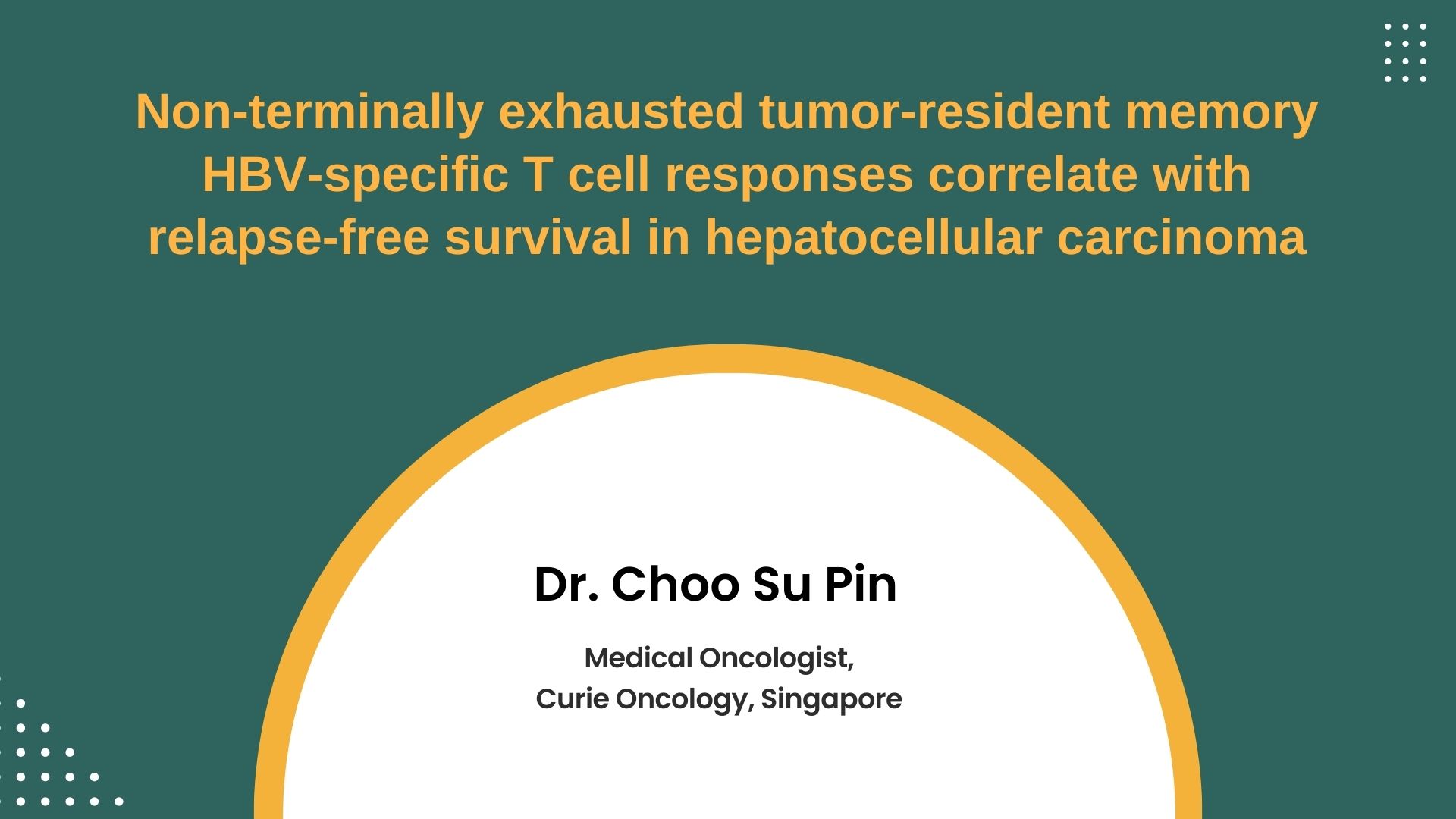 Non-terminally exhausted tumor-resident memory HBV-specific T cell responses correlate with relapse-free survival in hepatocellular carcinoma