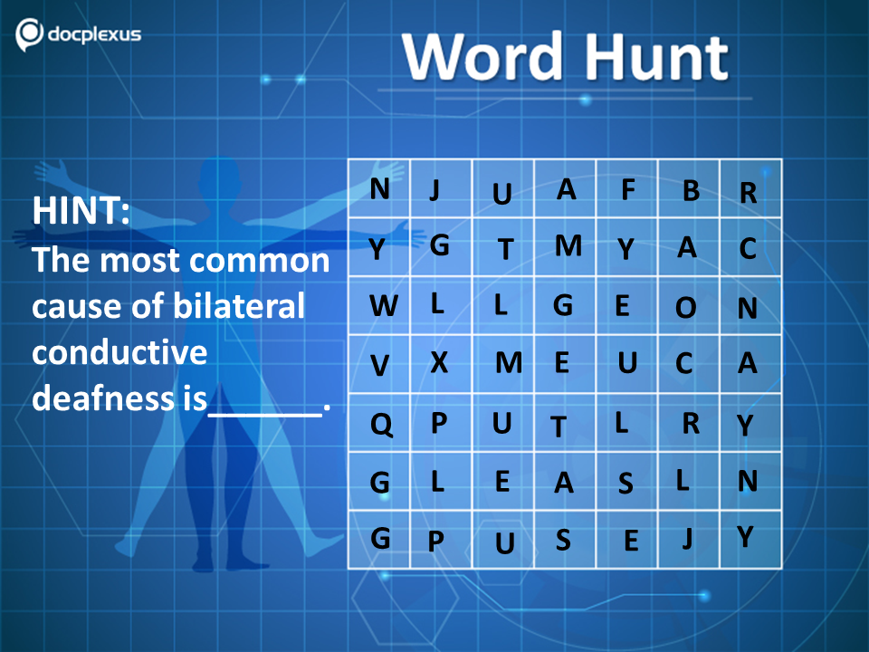 Identify the Most Common Cause of Bilateral Conductive Deafness