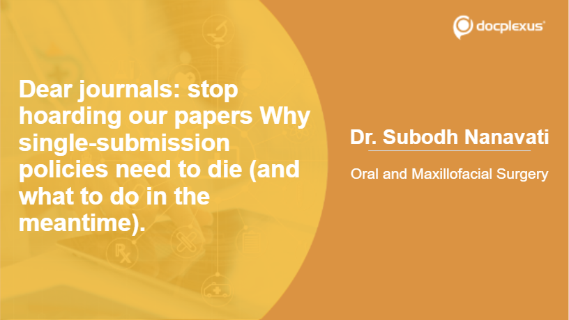 Dear Journals: Stop Hoarding Our Papers