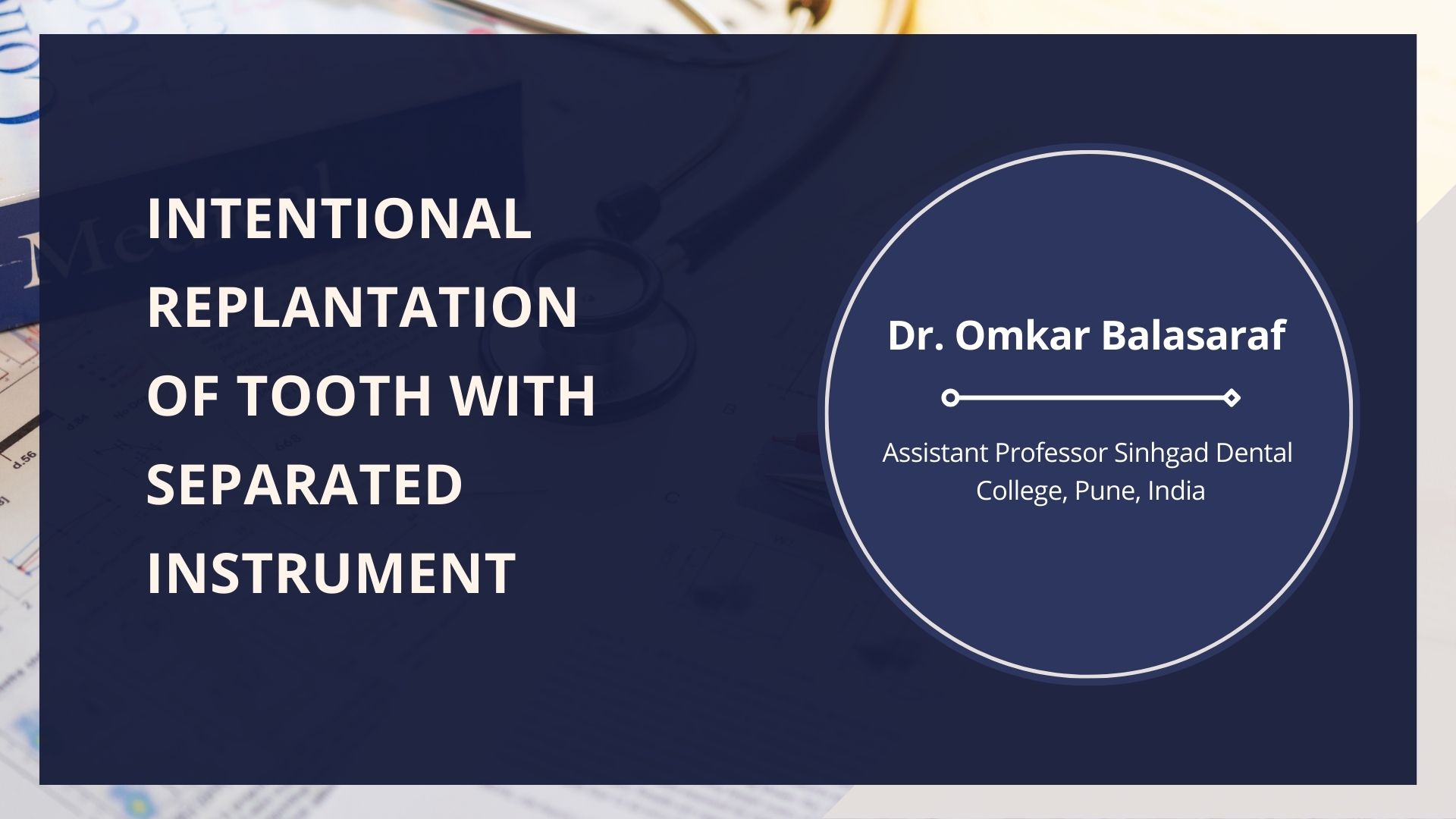 Intentional Replantation of an Endodontically Treated Tooth with a Separated Instrument: Case Report