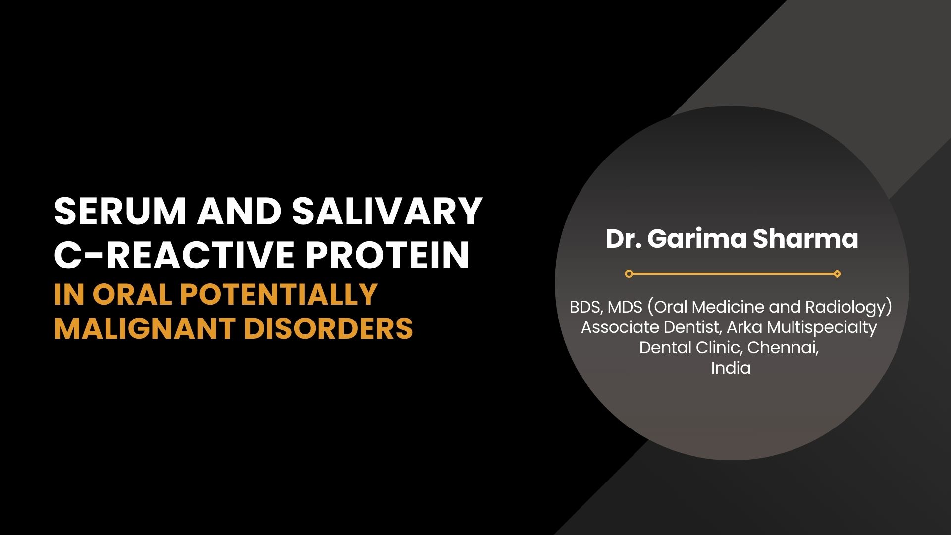 Serum and Salivary C-Reactive Protein in Oral Potentially Malignant Disorders