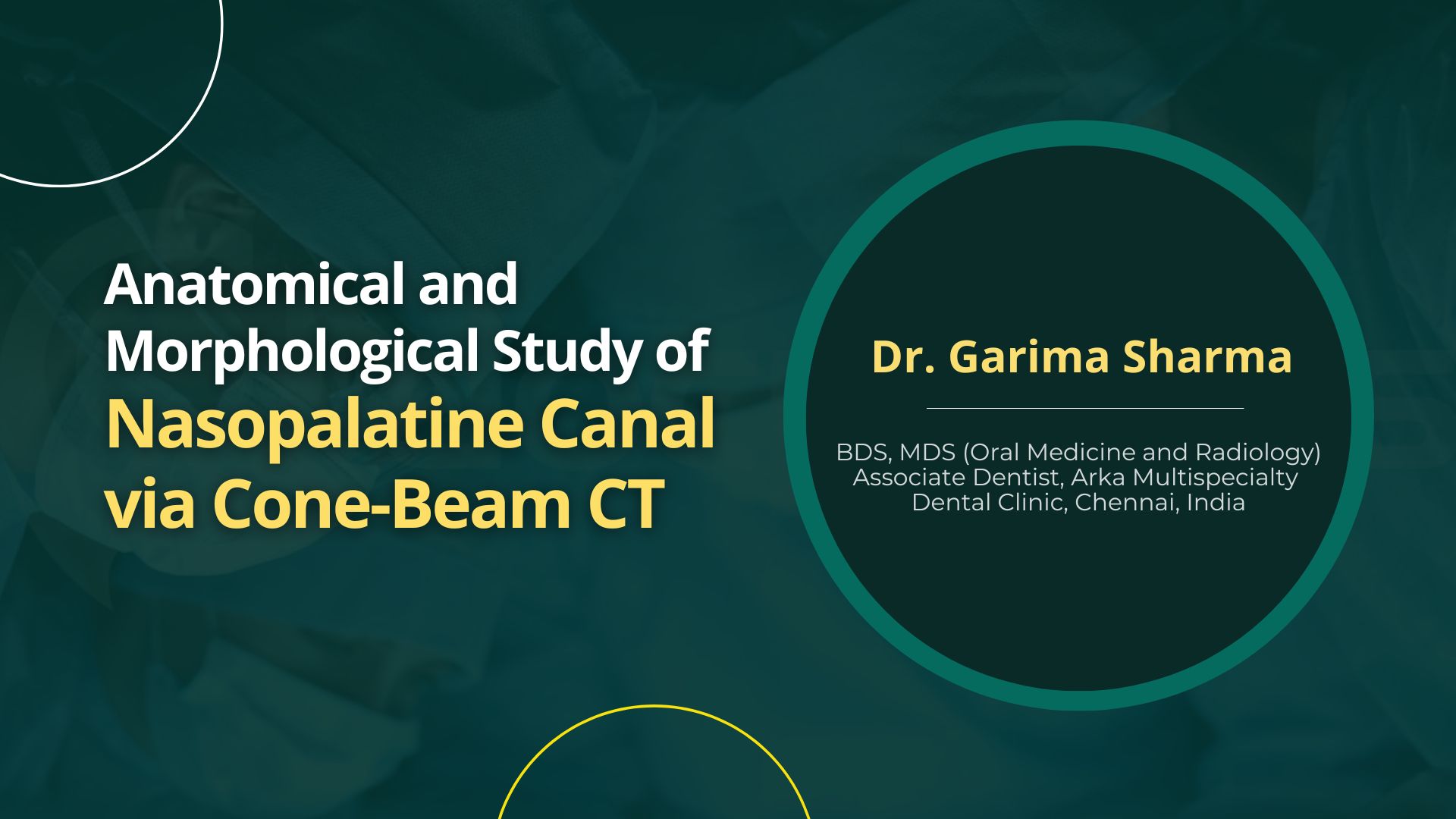 Anatomical and Morphological Study of Nasopalatine Canal via Cone-Beam m Computed Tomography