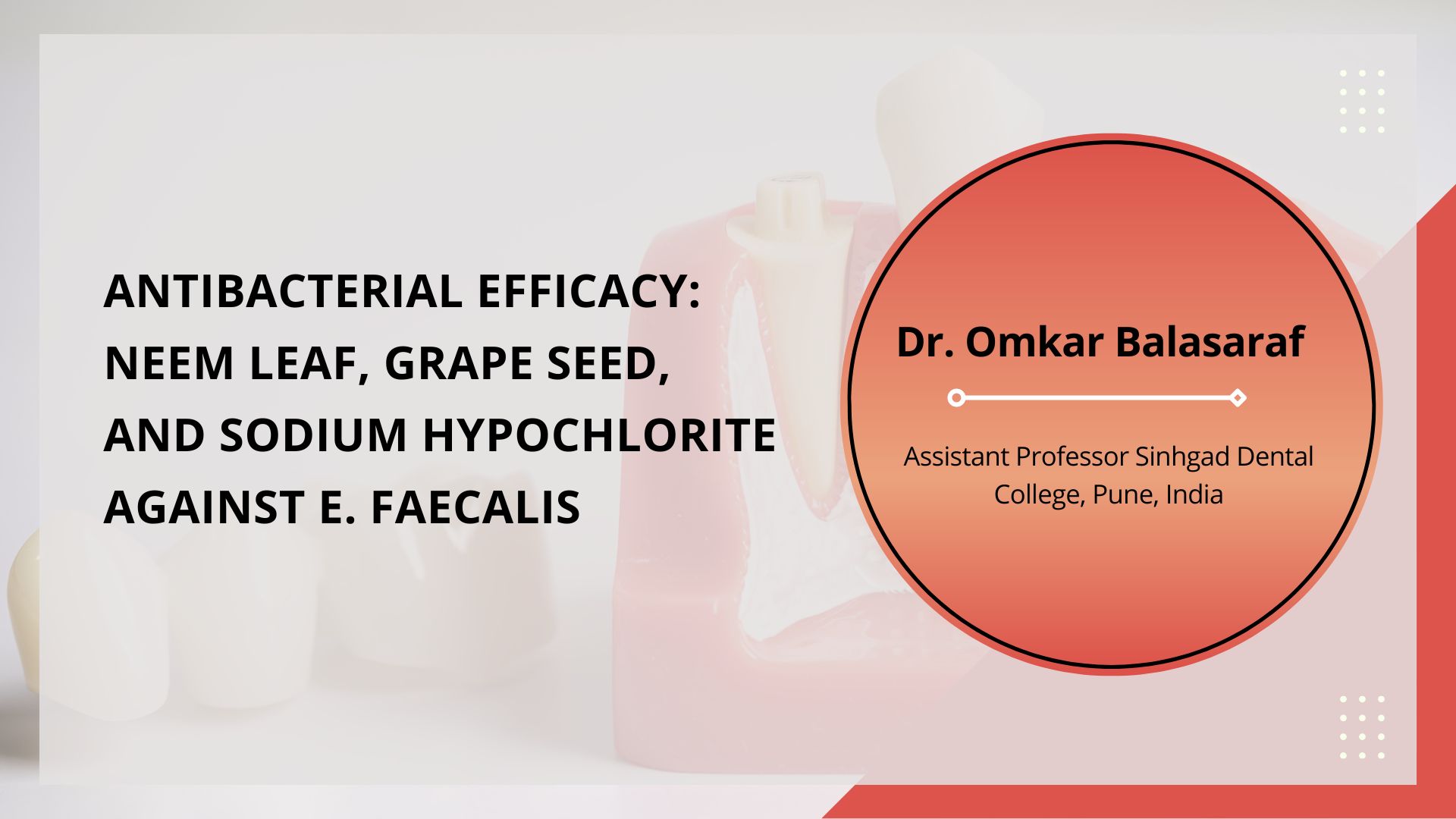 Antibacterial Efficacy: Neem Leaf, Grape Seed, and Sodium Hypochlorite Against E. faecalis