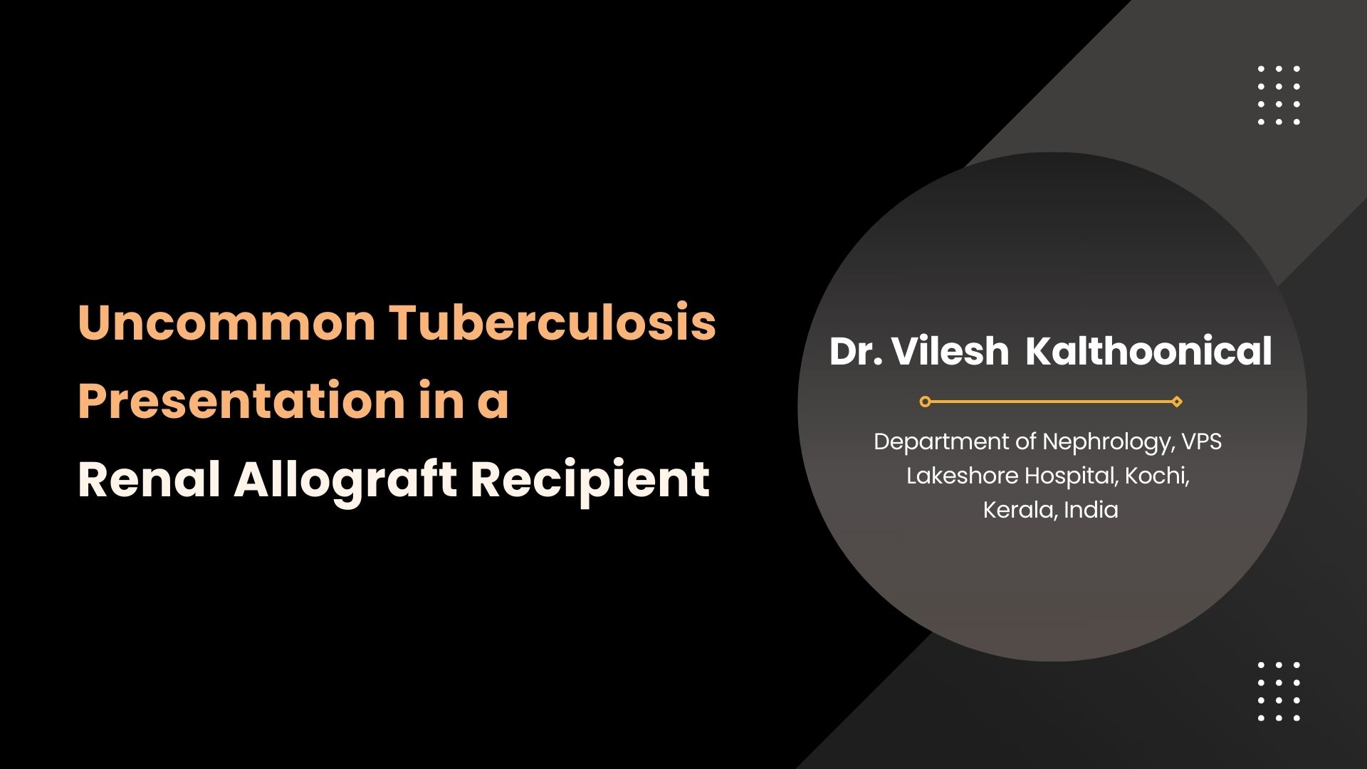 Uncommon Tuberculosis Presentation in a Renal Allograft Recipient