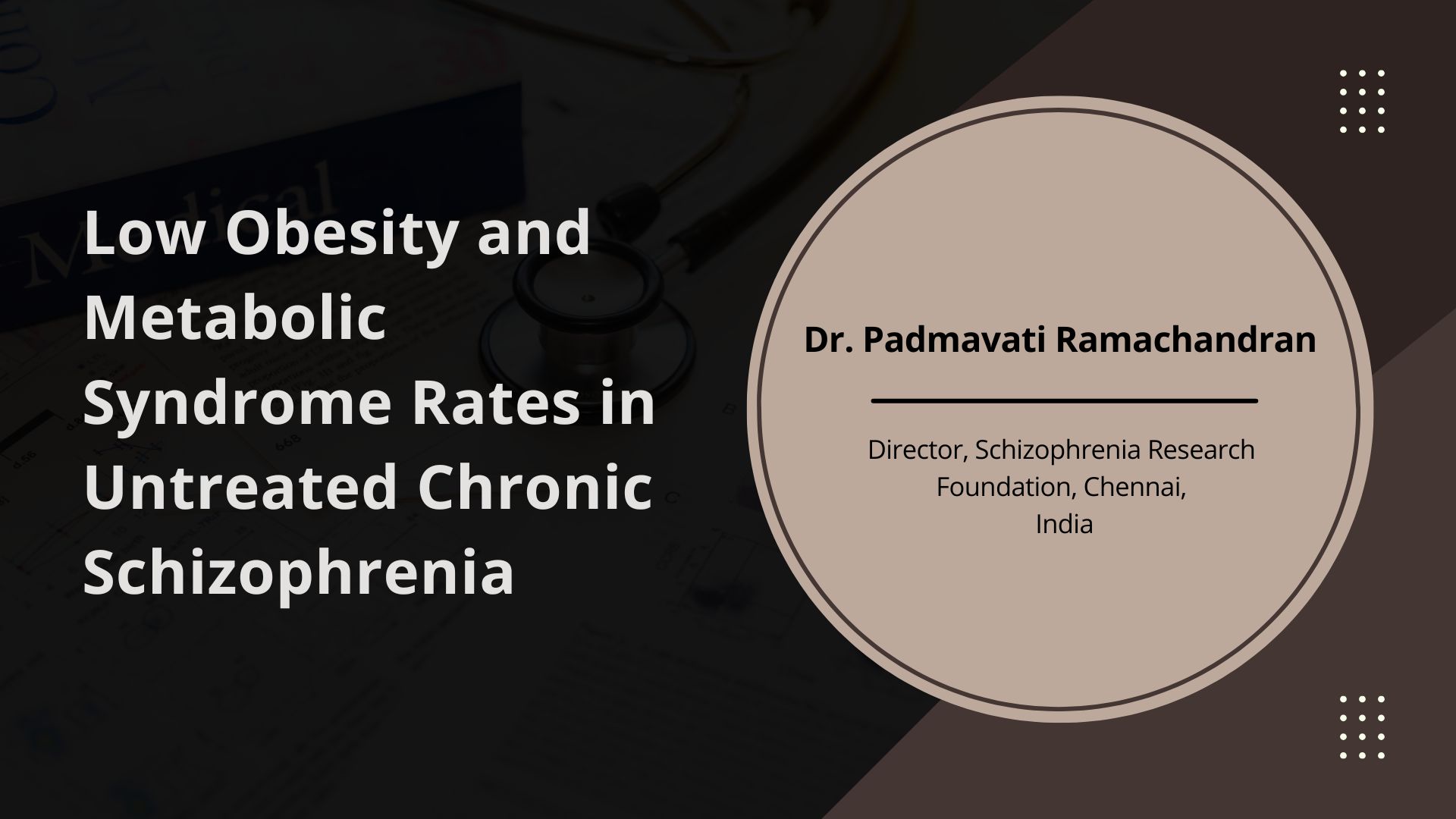 Low Obesity and Metabolic Syndrome Rates in Untreated Chronic Schizophrenia