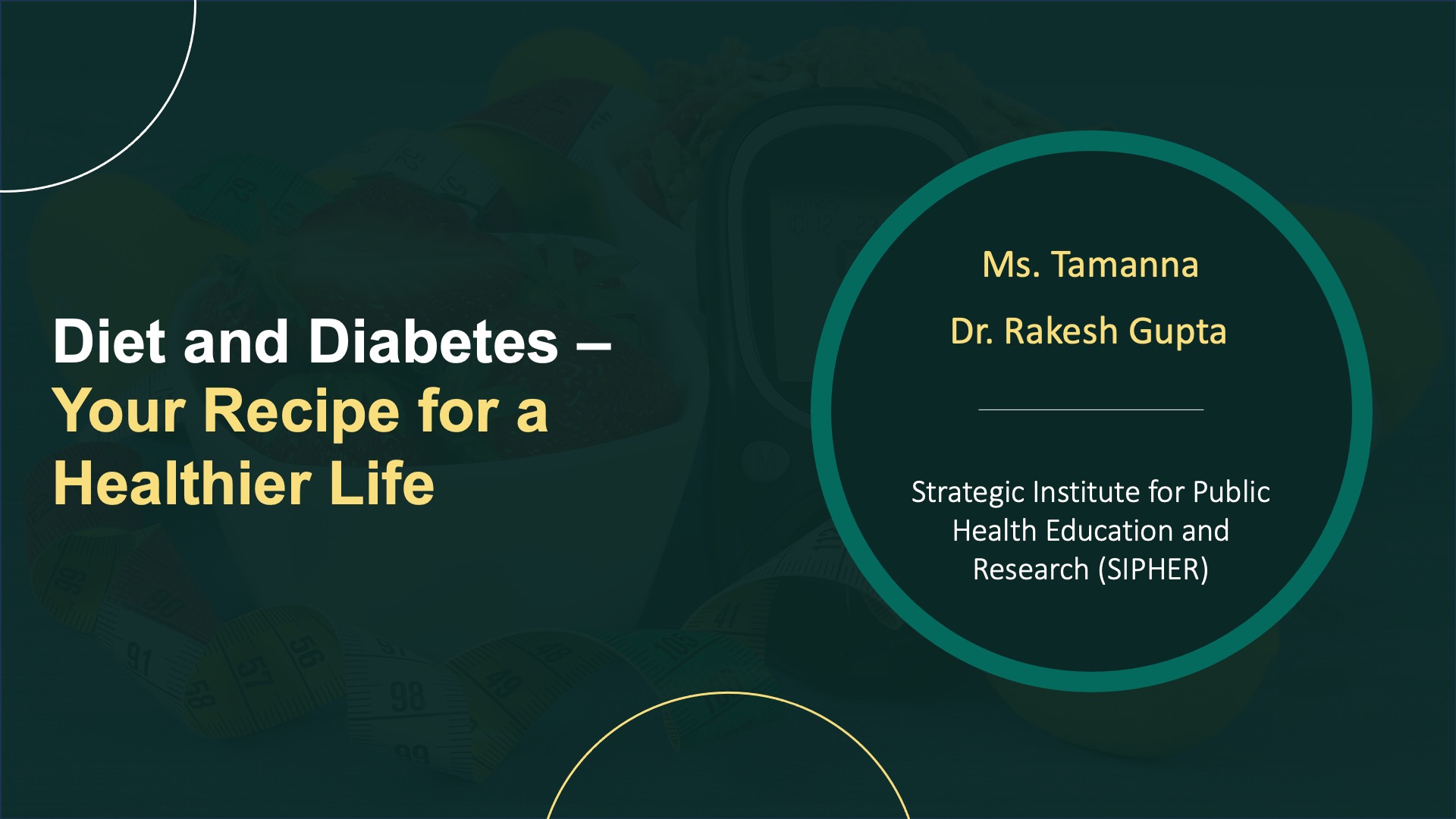Diet and Diabetes - Your Recipe for a Healthier Life