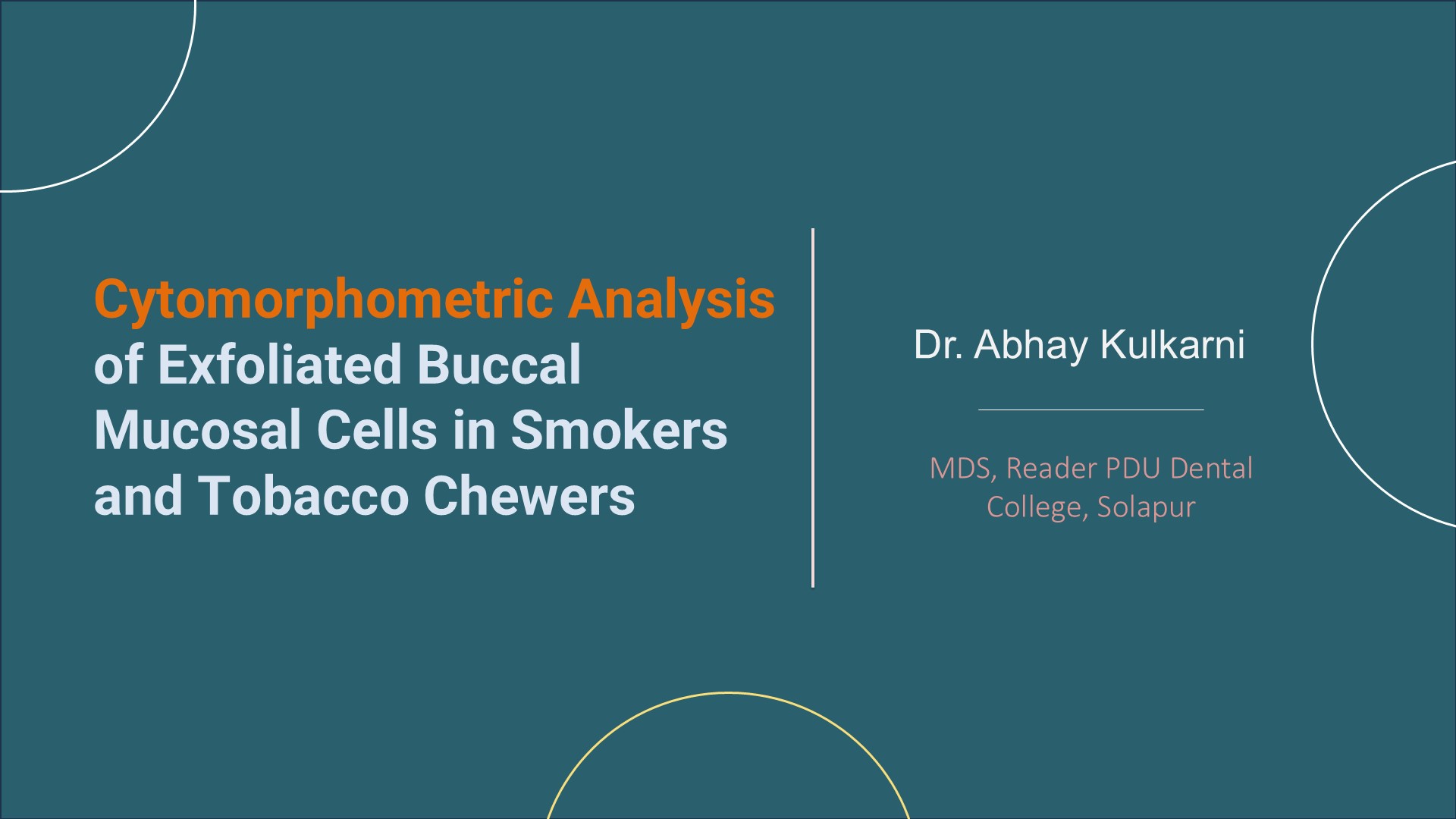 Cytomorphometric Analysis of Exfoliated Buccal Mucosal Cells in Smokers and Tobacco Chewers