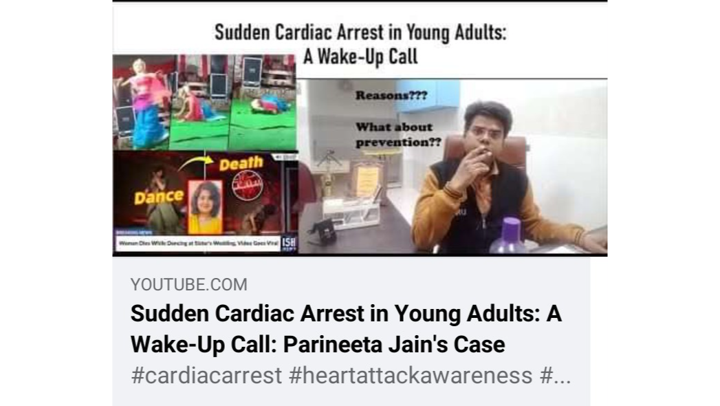 Sudden Certain Cardiac Arrest In Young Adults: A Wake Up Call