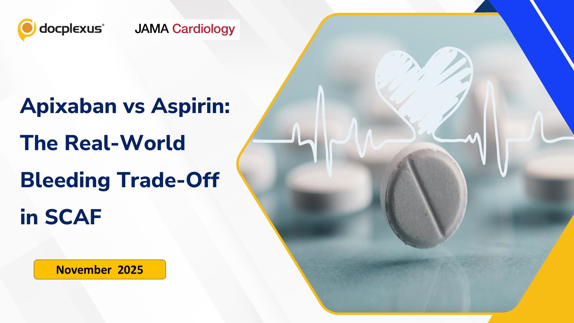 Apixaban vs Aspirin: The Real-World Bleeding Trade-Off in SCAF