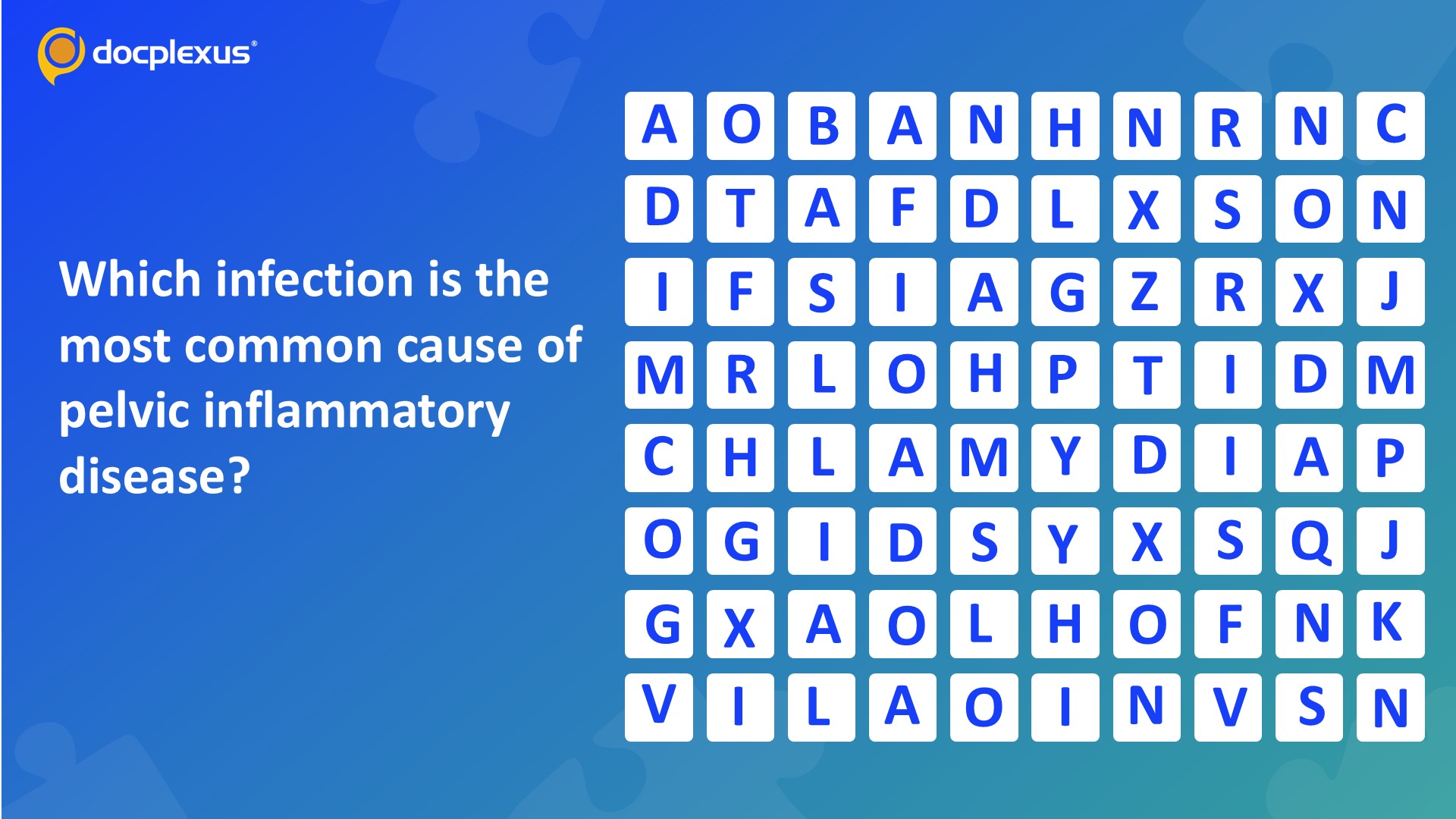 Identify the Infection that is the Most Common Cause of Pelvic Inflammatory Disease