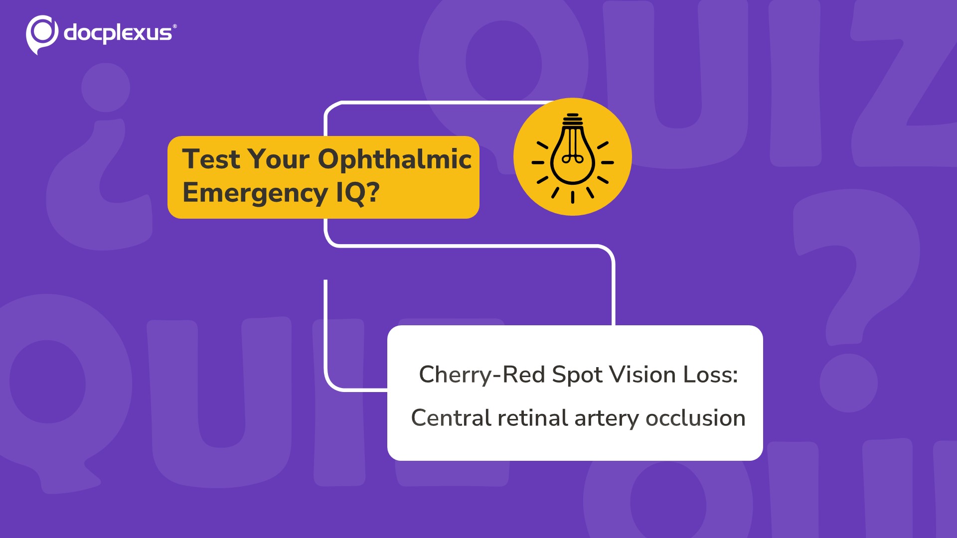 Cherry-Red Spot Vision Loss: Central retinal artery occlusion