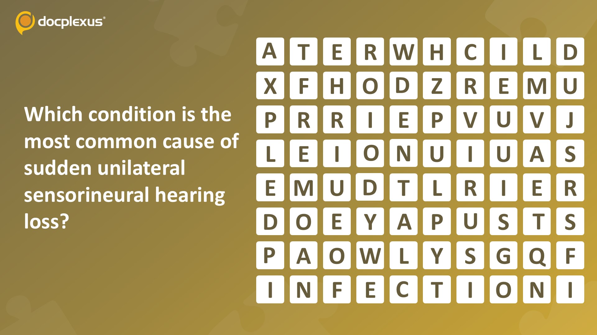 Identify the Most Common Cause of Sudden Unilateral Sensorineural Hearing Loss