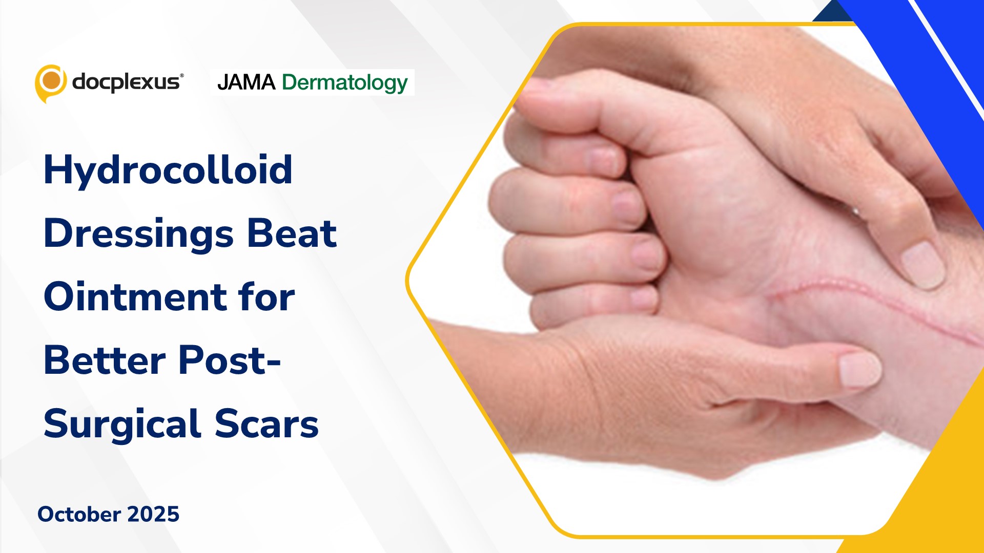 Hydrocolloid Dressings Beat Ointment for Better Post-Surgical Scars