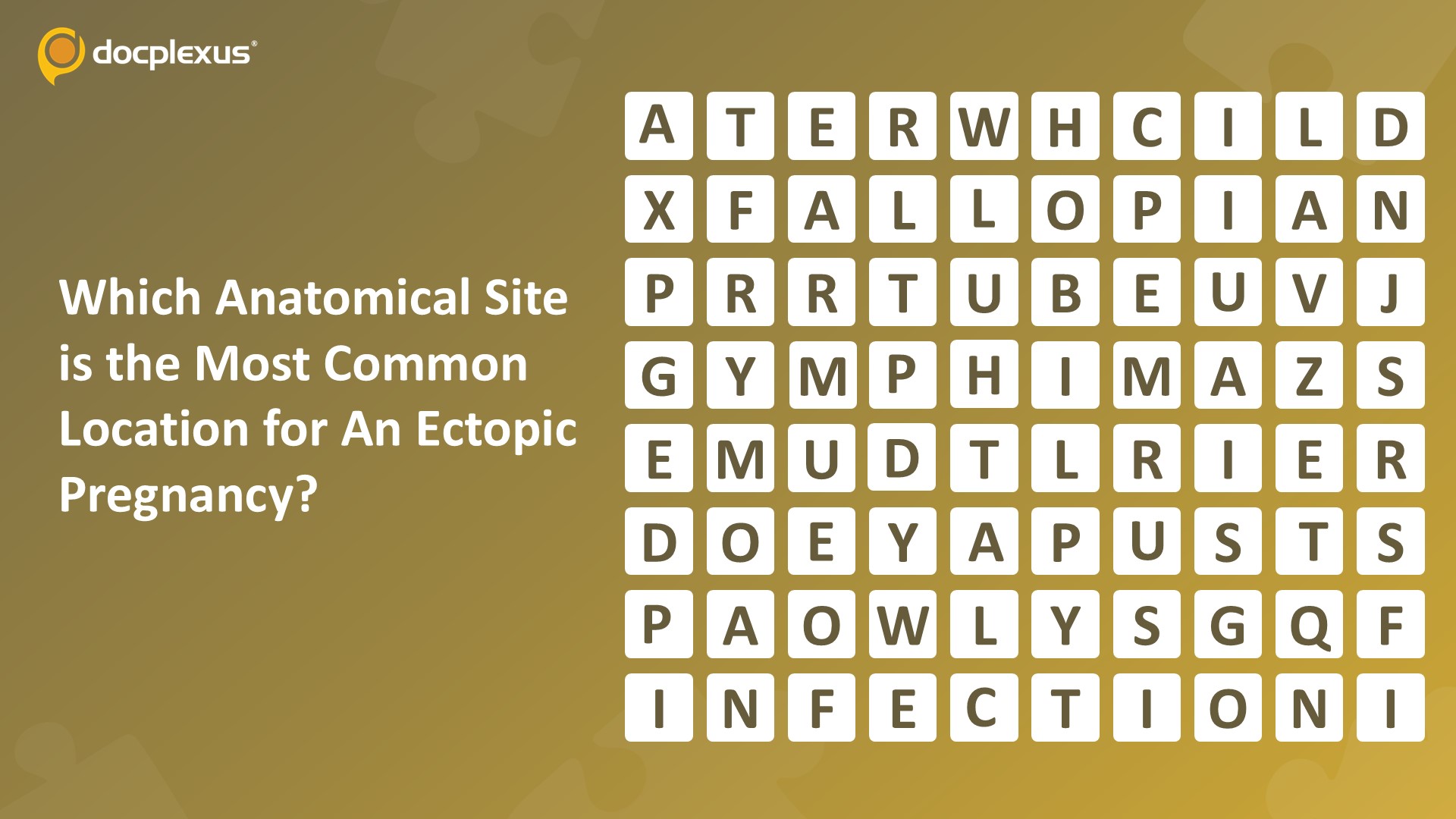 Identify the Most Common Anatomical Site Where An Ectopic Pregnancy Occurs