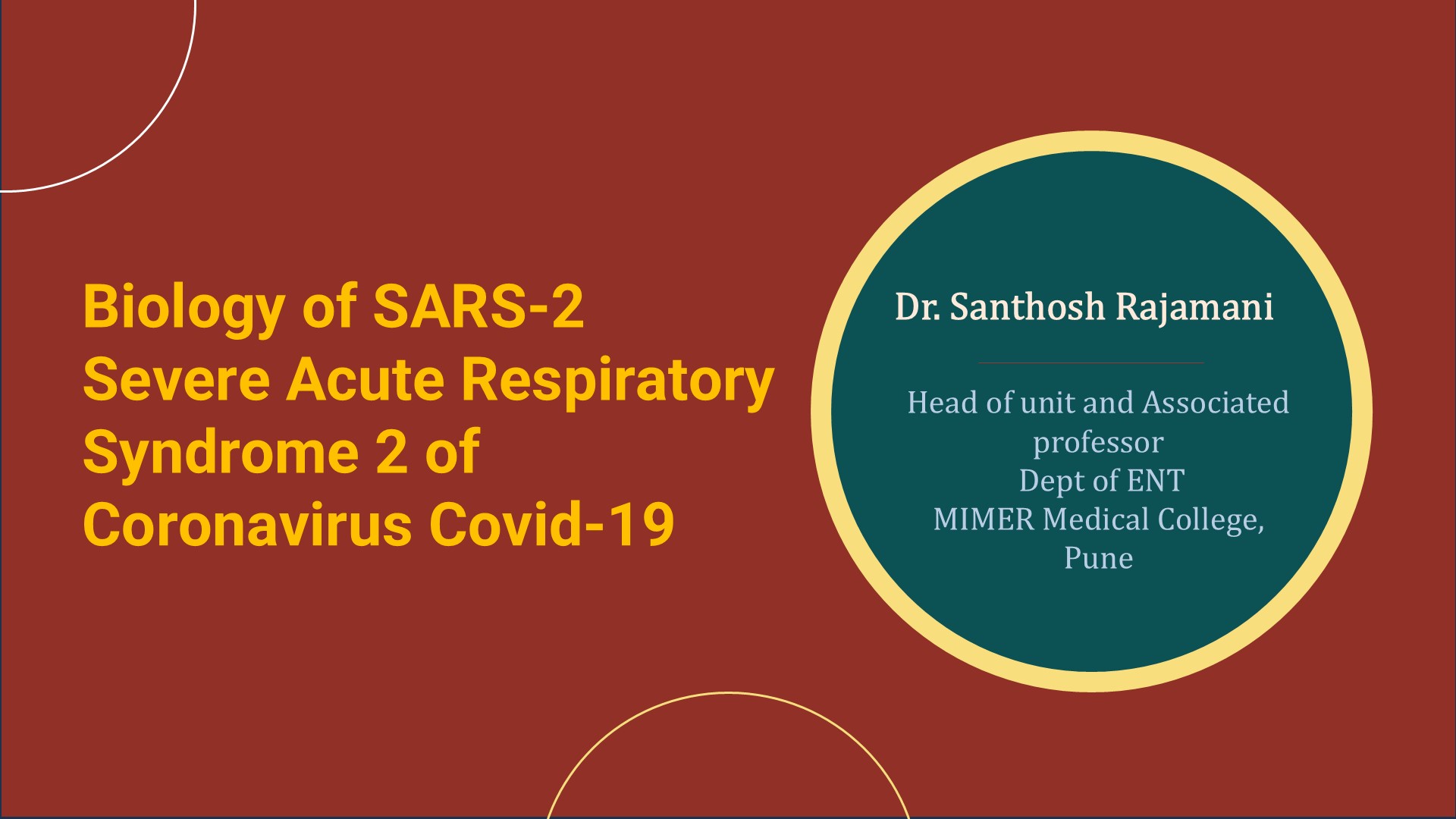 A Narrative Review Of Biology Of SARS-2 Severe Acute Respiratory Syndrome 2 Of Coronavirus Covid-19