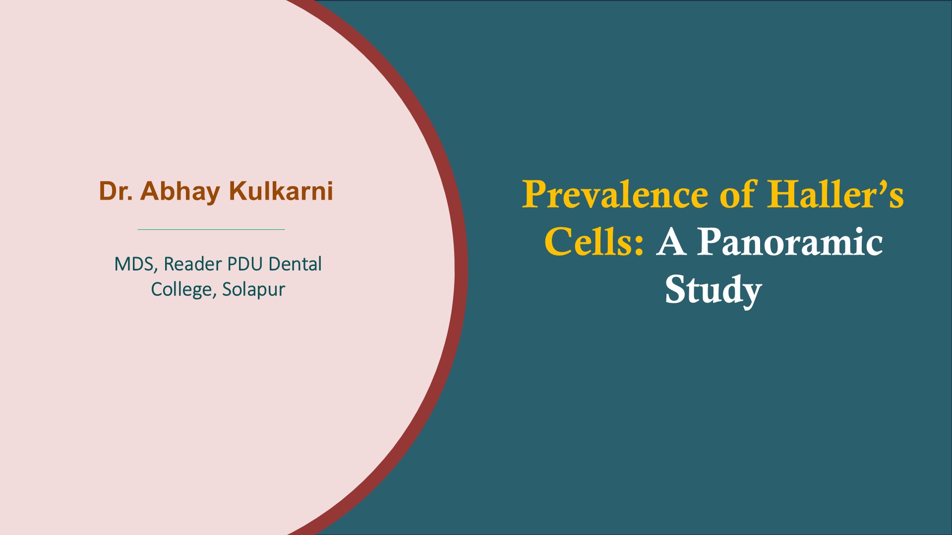 Prevalence Of Haller’s Cells: A Panoramic Study