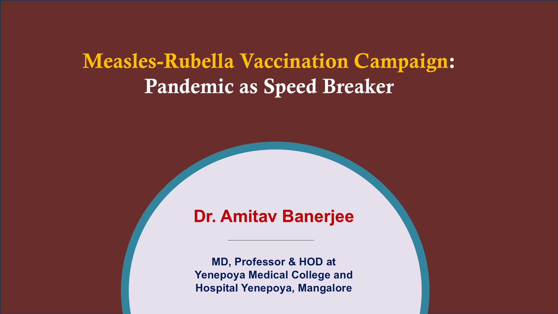 Measles‑Rubella Vaccination Campaign: Pandemic as Speed Breaker