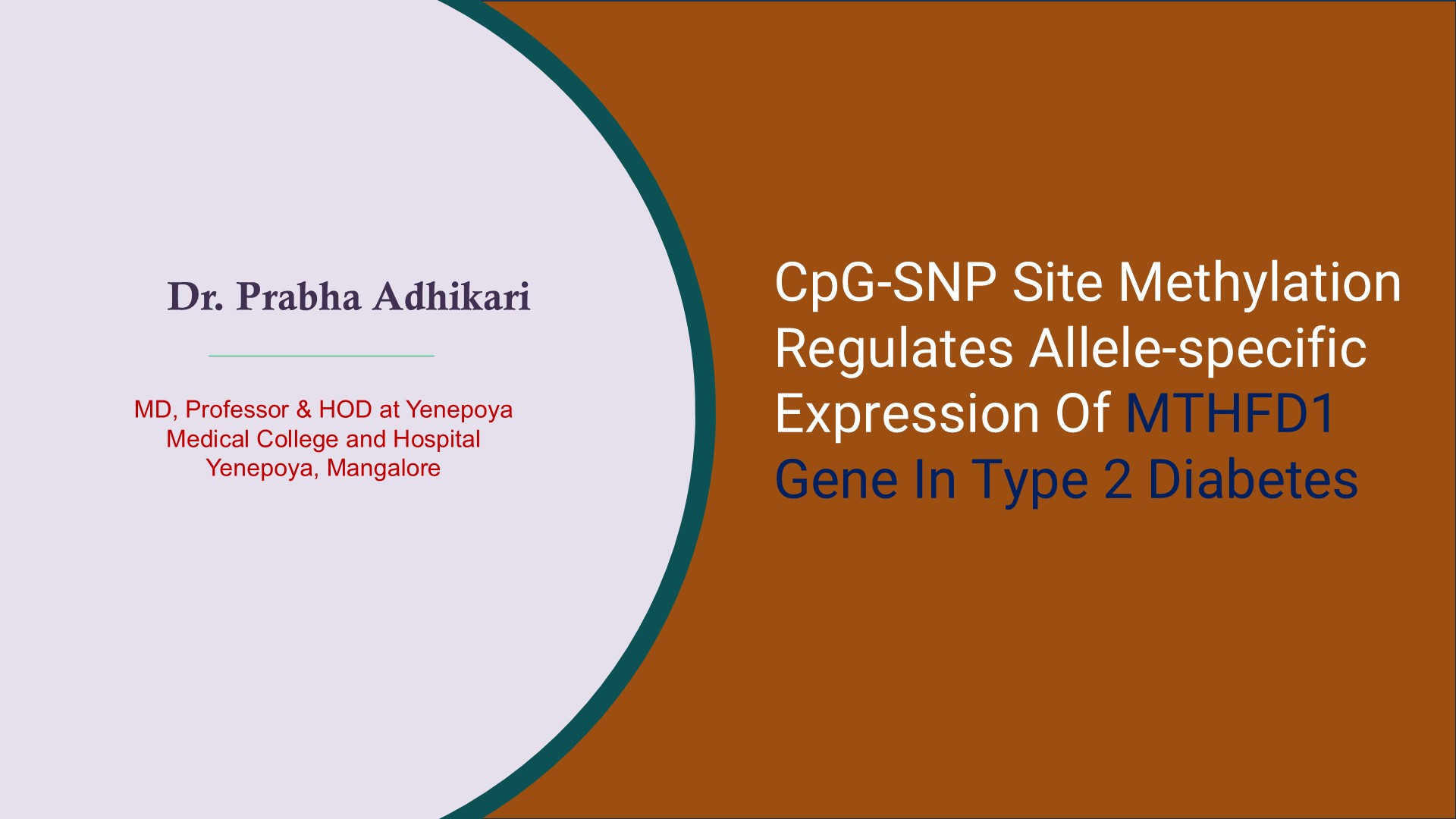 CpG-SNP Site Methylation Regulates Allele-specific Expression Of MTHFD1 Gene In Type 2 Diabetes