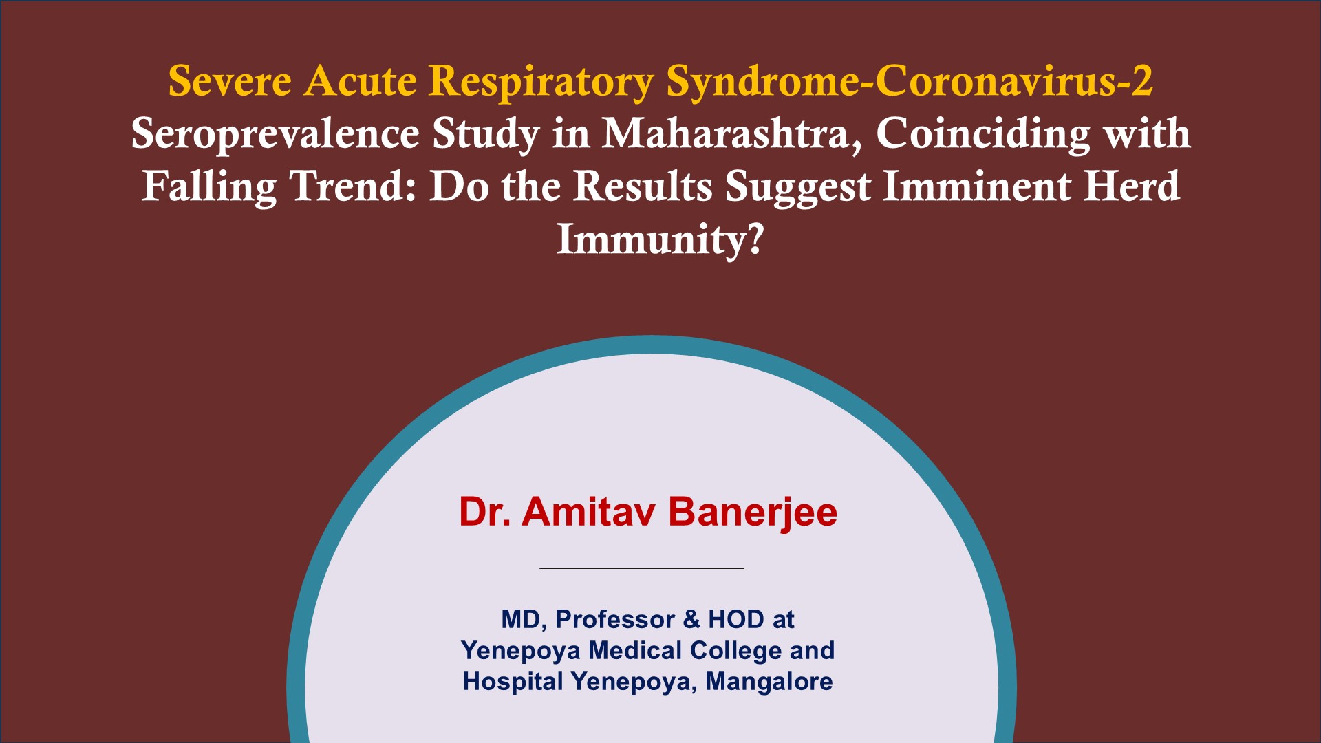 Severe Acute Respiratory Syndrome‑Coronavirus‑2 Seroprevalence Study in Maharashtra, Coinciding with Falling Trend