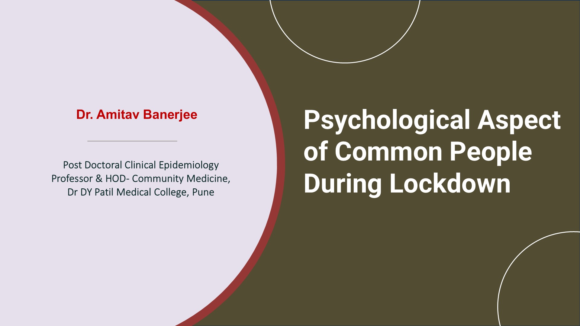 Psychological Aspect Of Common People During Lockdown