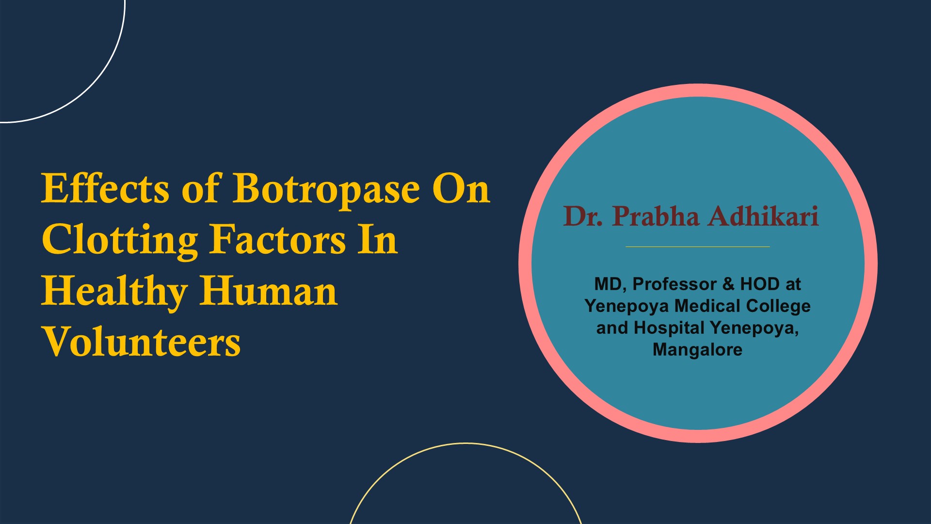 Effects Of Botropase On Clotting Factors In Healthy Human Volunteers