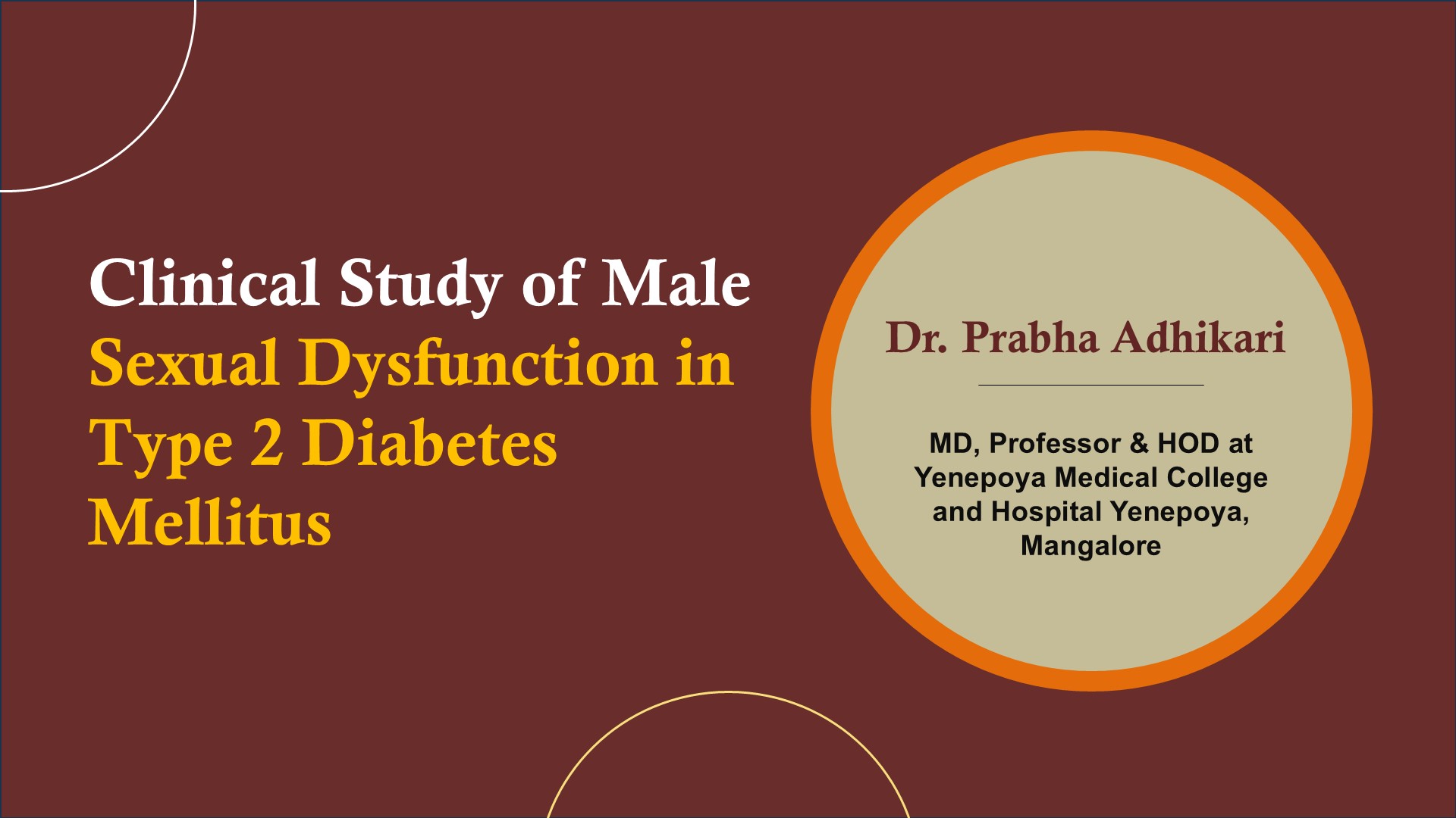 Clinical Study of Male Sexual Dysfunction in Type 2 Diabetes Mellitus