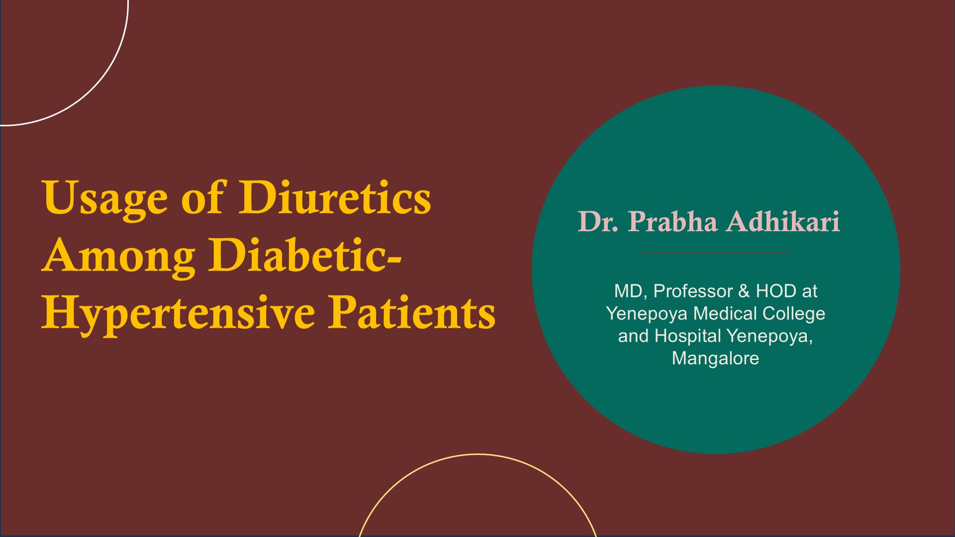 Usage Of Diuretics Among Diabetic-hypertensive Patients