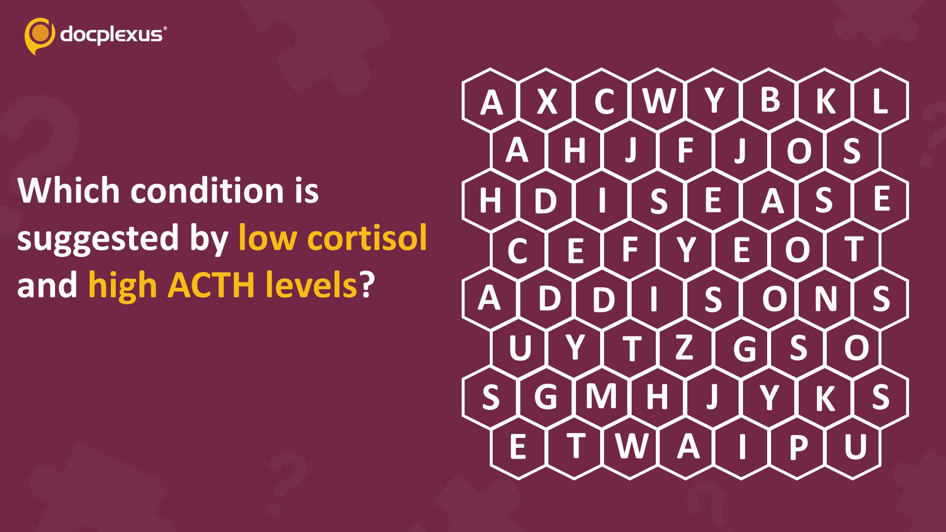 Can You Name the Condition Indicated by Low Cortisol and Elevated ACTH Levels?