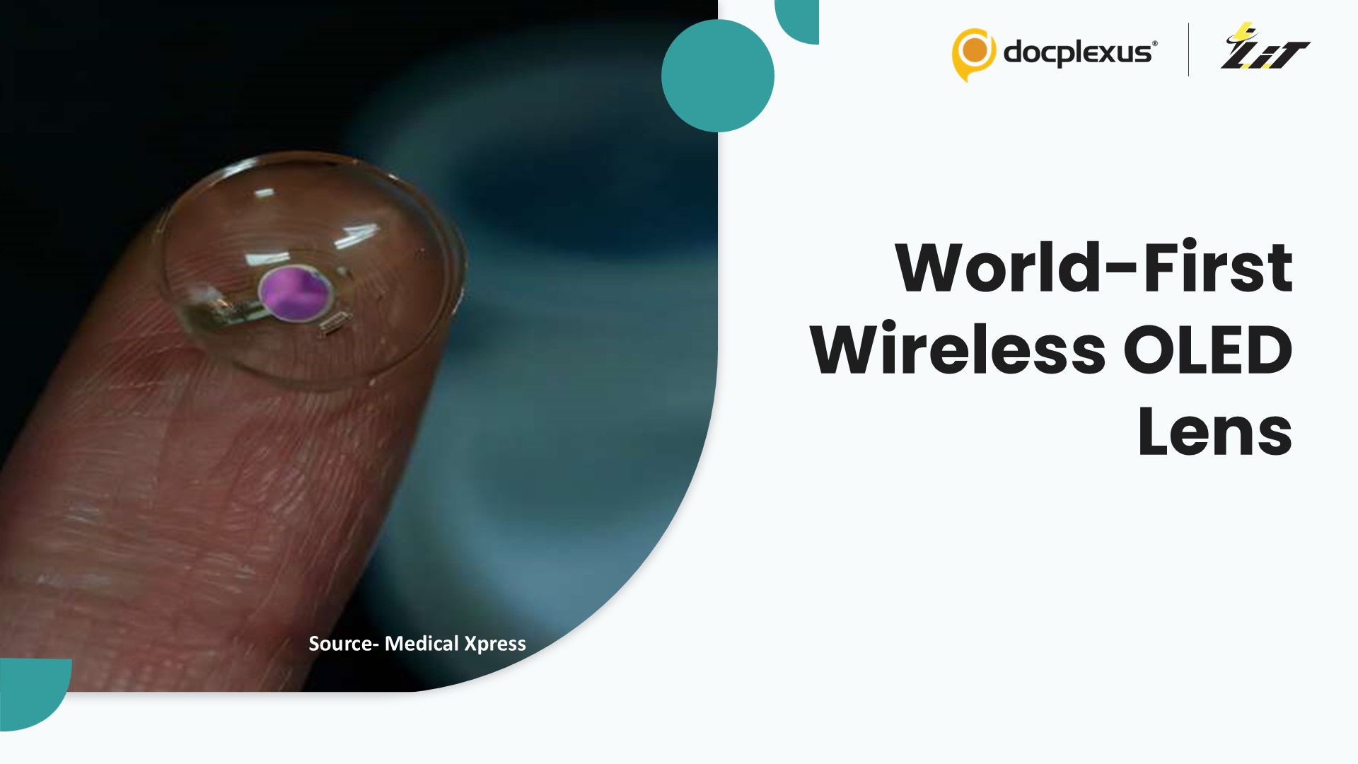 World’s First Wireless OLED Contact Lens for Diagnostic Applications