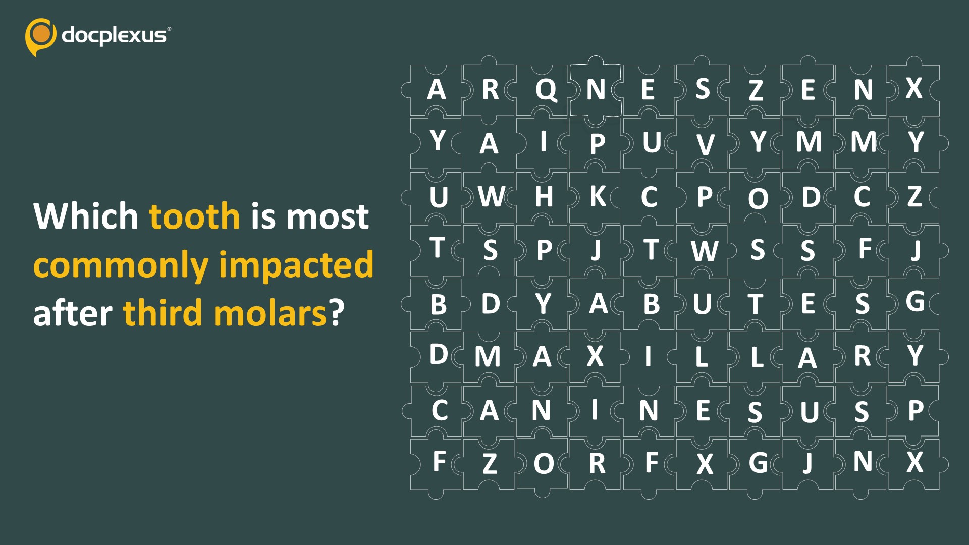 Identify The Most Common Impacted Tooth After Third Molars