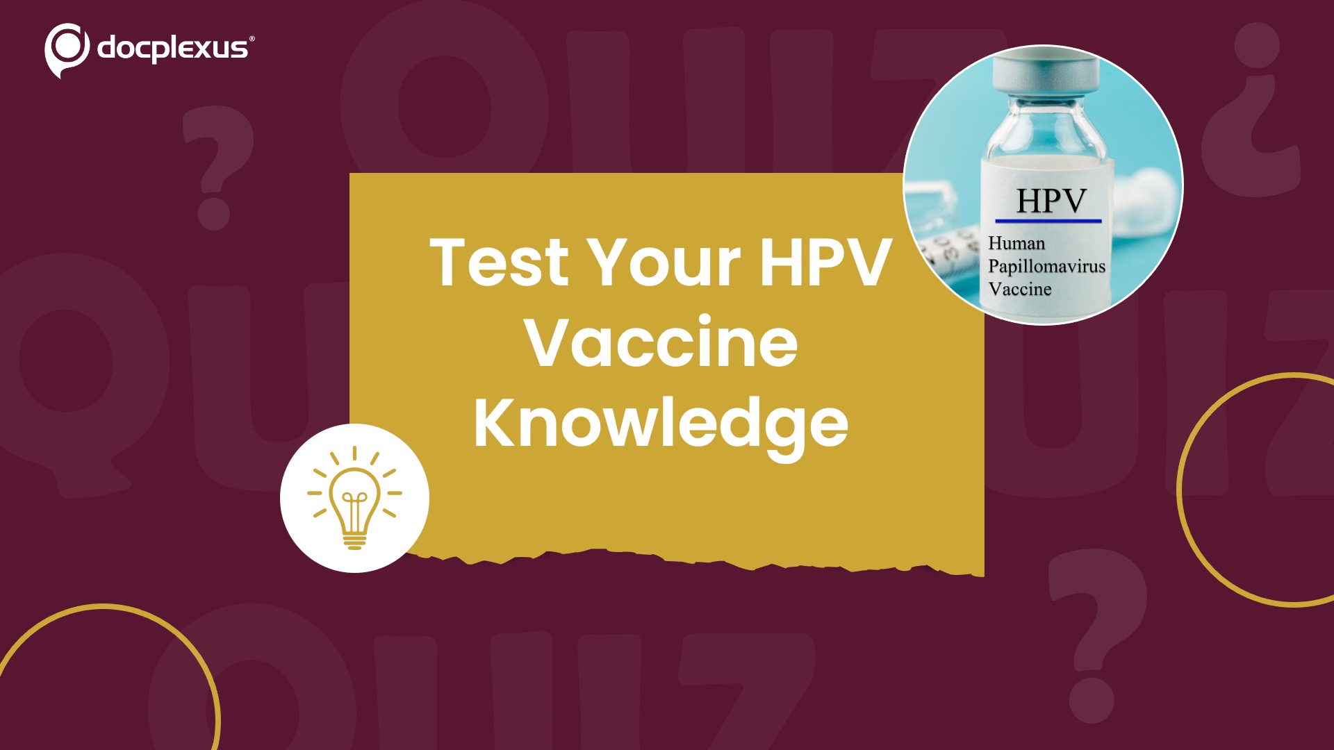 A Quick Question on HPV Vaccination