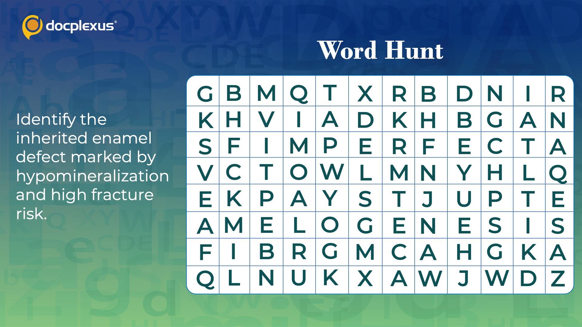 Crack This Puzzle: Tooth Enamel Mystery