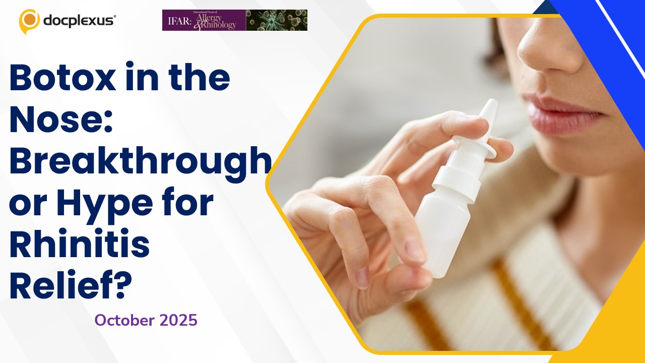 A Nasal Spray That Blocks Rhinitis? Phase 1 Results Raise Eyebrows