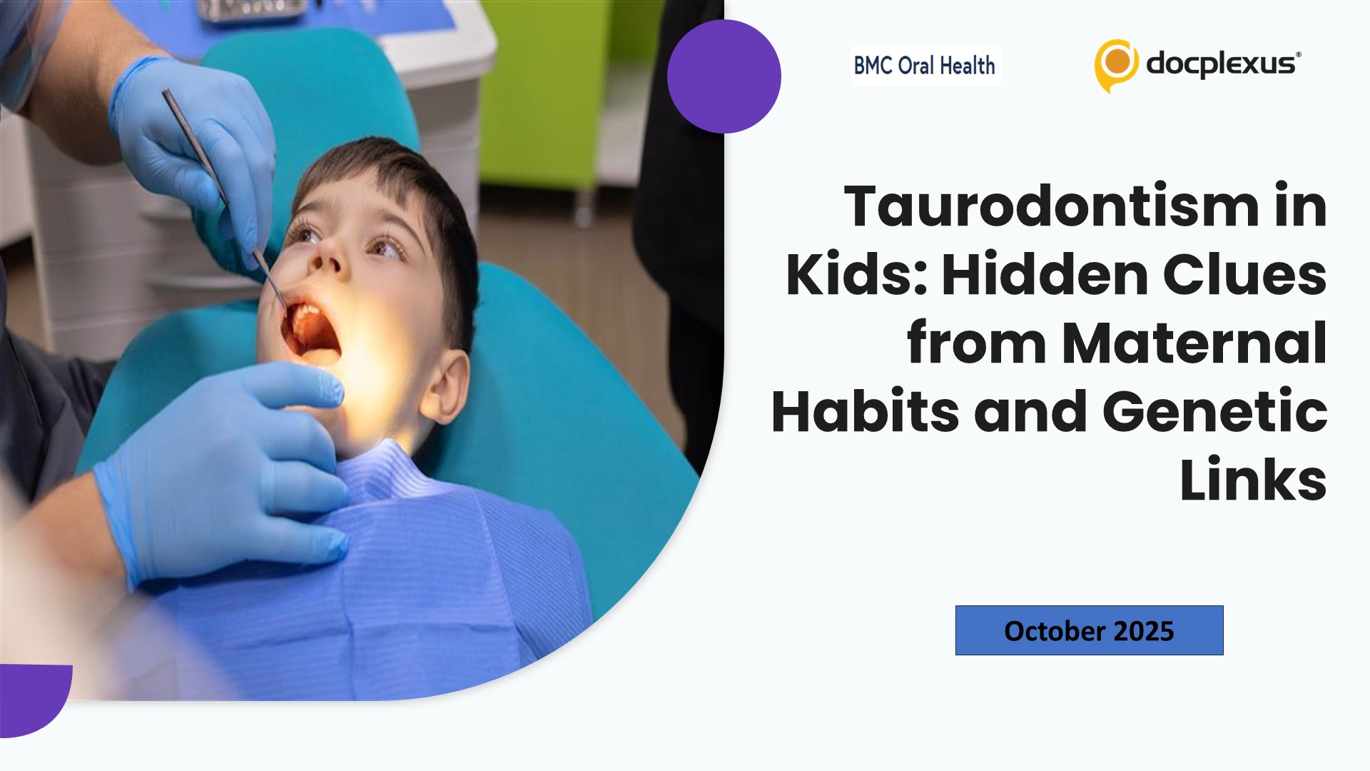 Taurodontism in Kids: Hidden Clues from Maternal Habits and Genetic Links