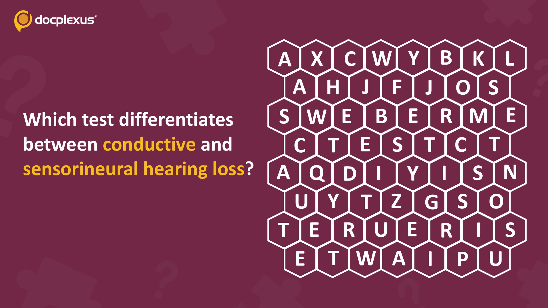 Identify the Test that Distinguishes Between Conductive and Sensorineural Hearing Loss