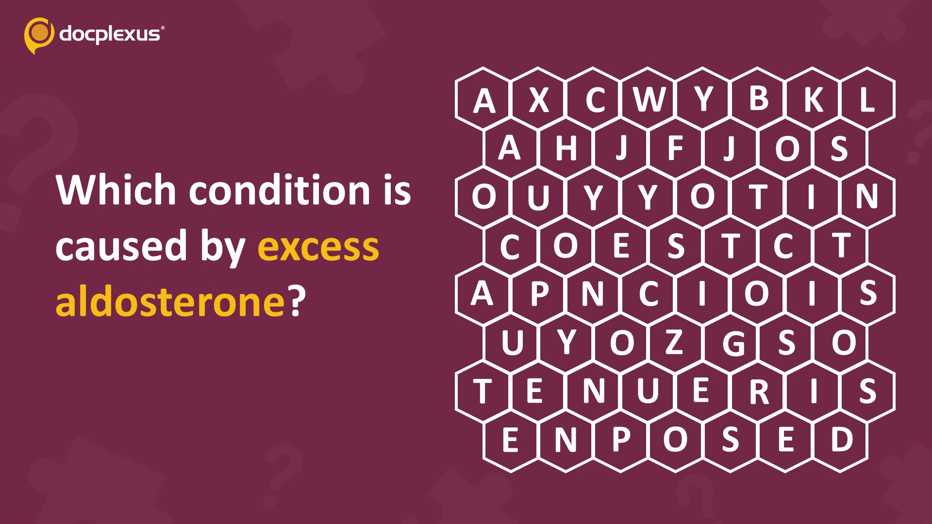 Identify the Condition Caused by Excess Aldosterone