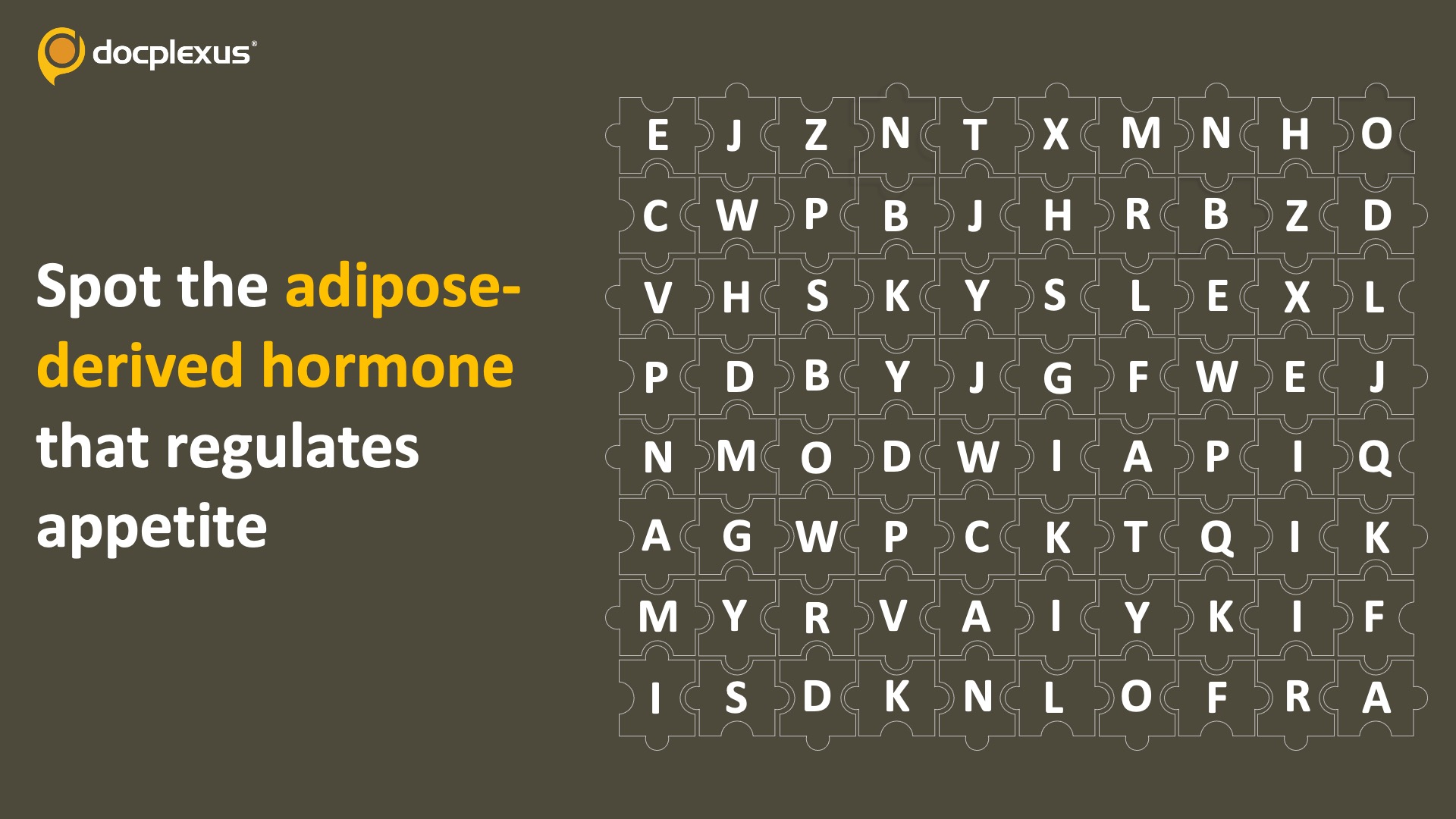 Can You Spot the Appetite Hormone?