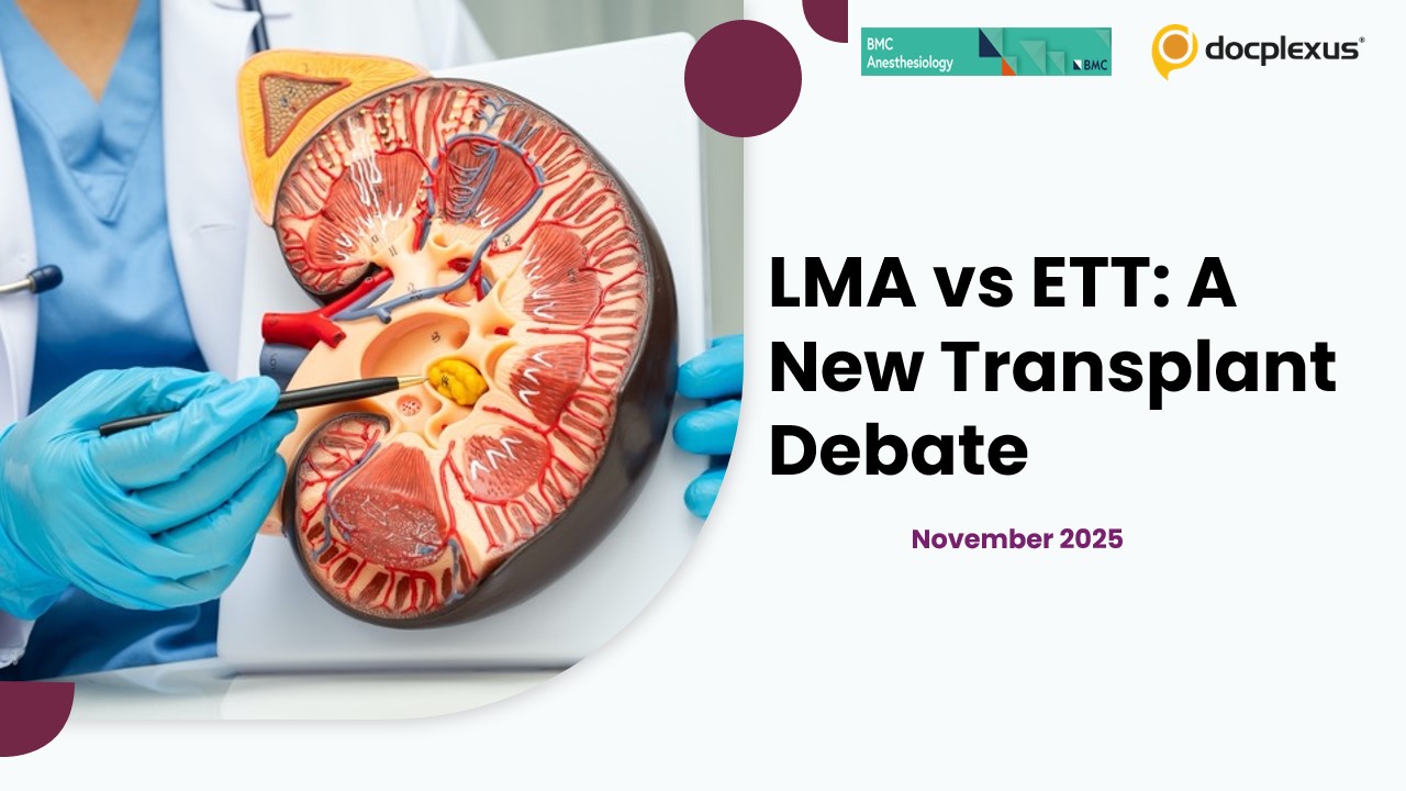 Tubeless Anesthesia in Renal Transplantation: Redefining Airway Management and Graft Outcomes