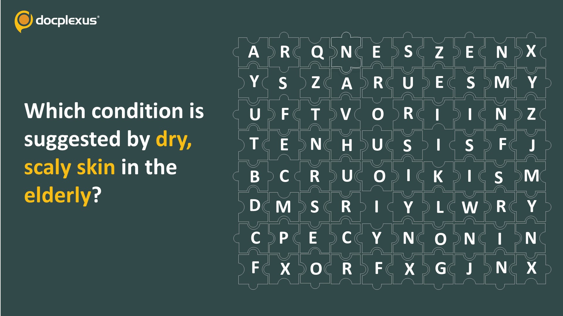 Identify the Condition Characterized by Dry, Scaly Skin in the Elderly