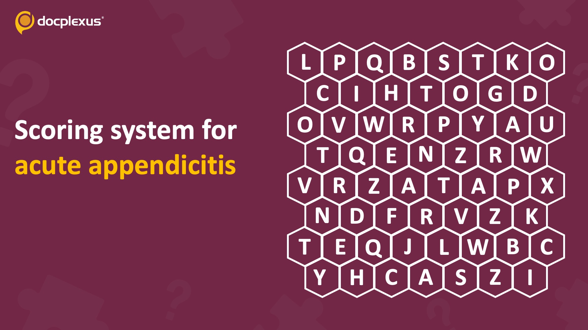 Spot the Appendicitis Scoring System
