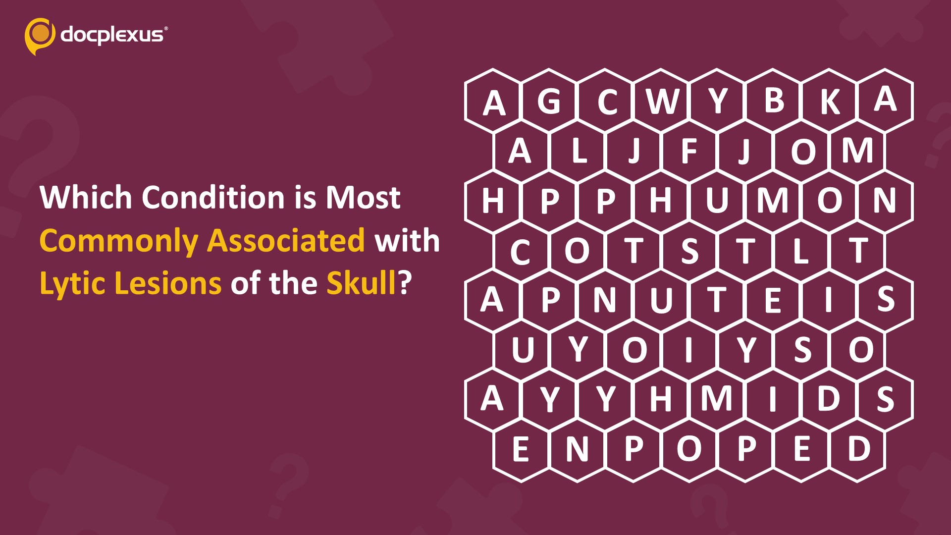Identify the Condition Most Commonly Associated with Lytic Lesions of the Skull
