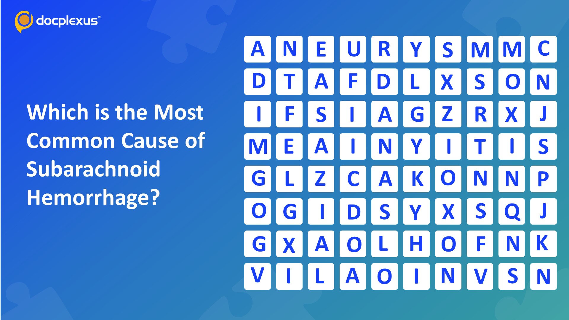 Identify the Most Common Cause of Subarachnoid Hemorrhage